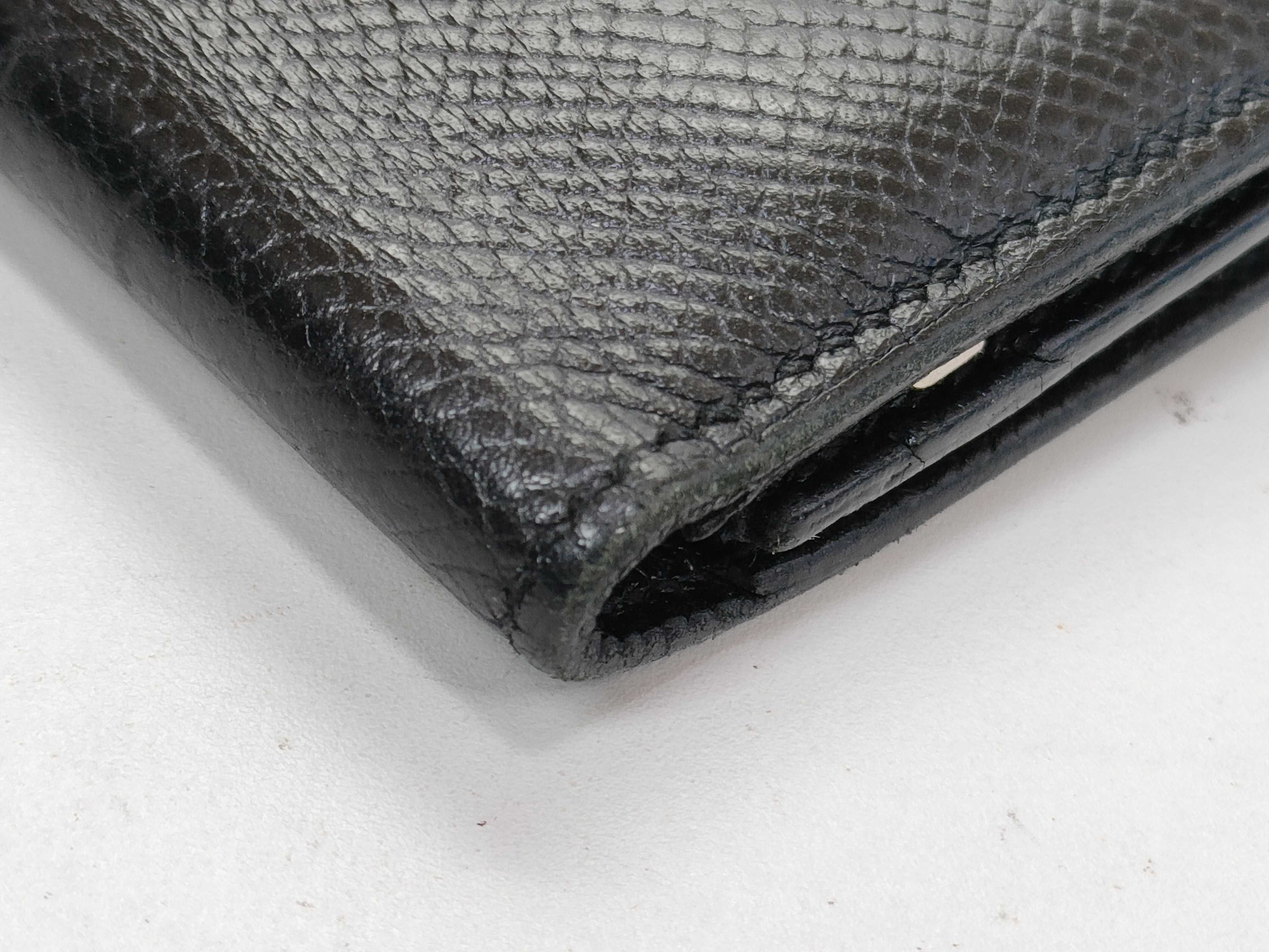 Bearn Hermes Bearn Soufflé Black Wallet — view 4