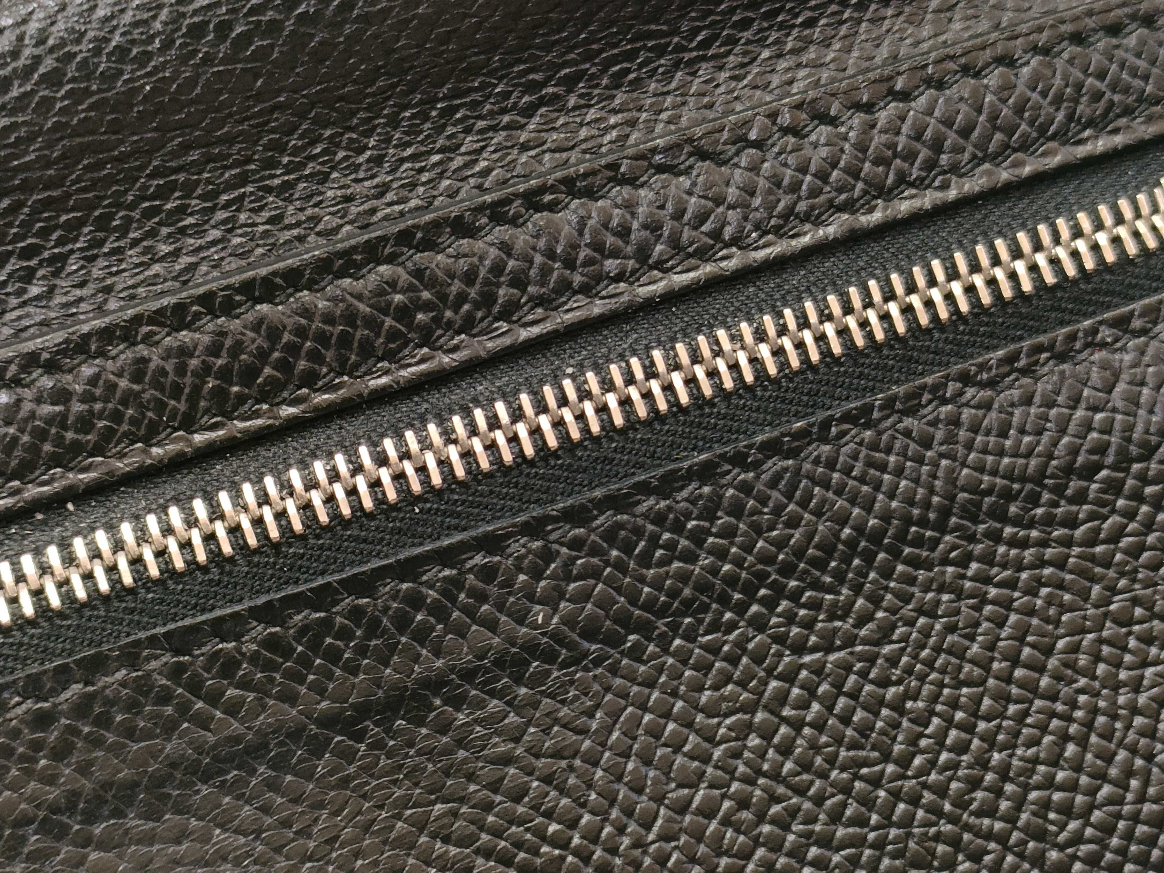 Bearn Hermes Bearn Soufflé Black Wallet — view 8