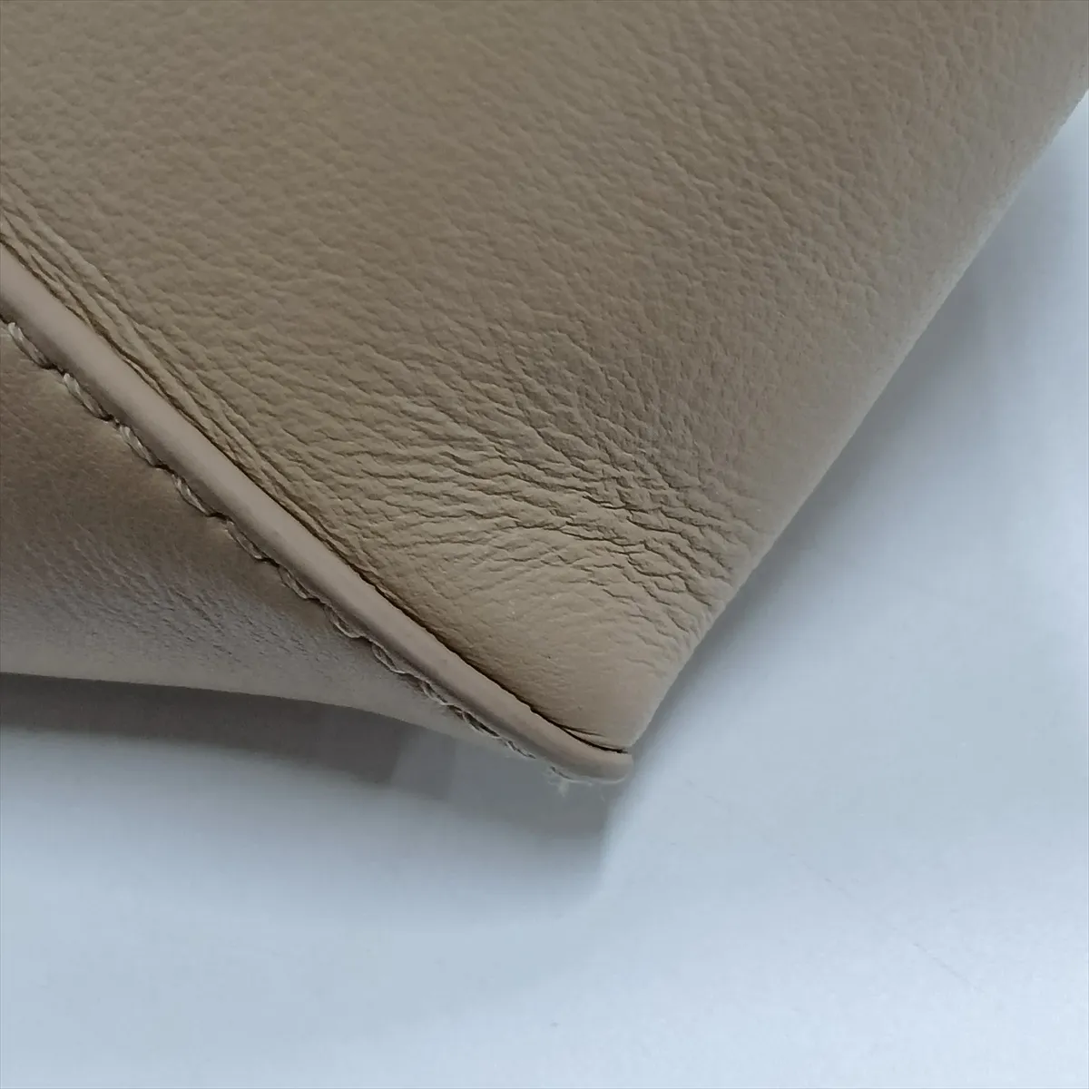 Puzzlefold Mini Leather 2-Way Handbag, Beige x Brown — view 11