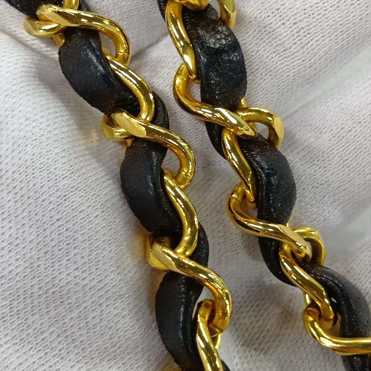 Matelassé Lambskin Single Flap Single Chain Bag, Push Lock, Black with Gold Hardware, 0731263 (Serial Number 0) — view 10