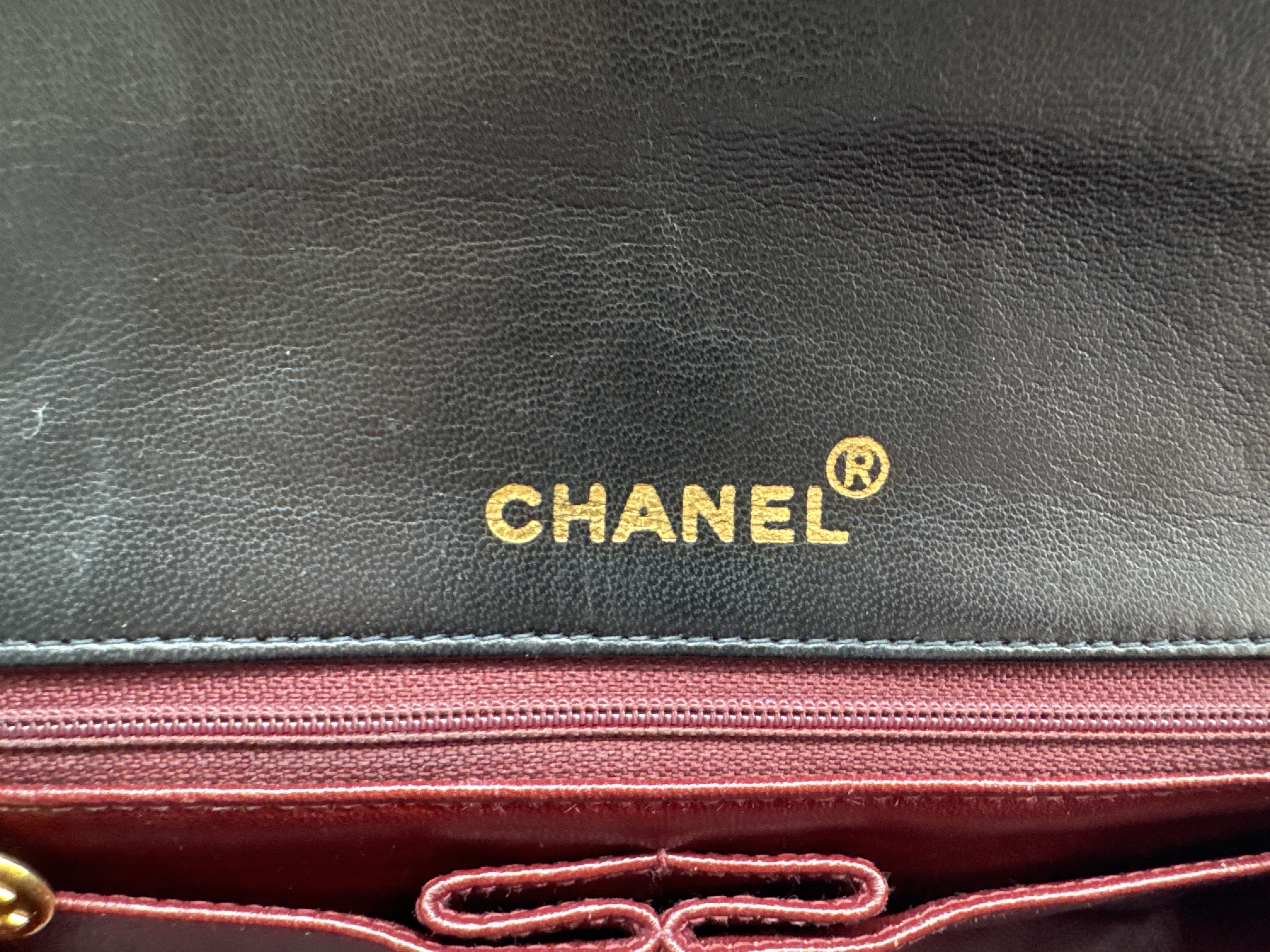 Lambskin Full Flap Black Shoulder Bag — view 11