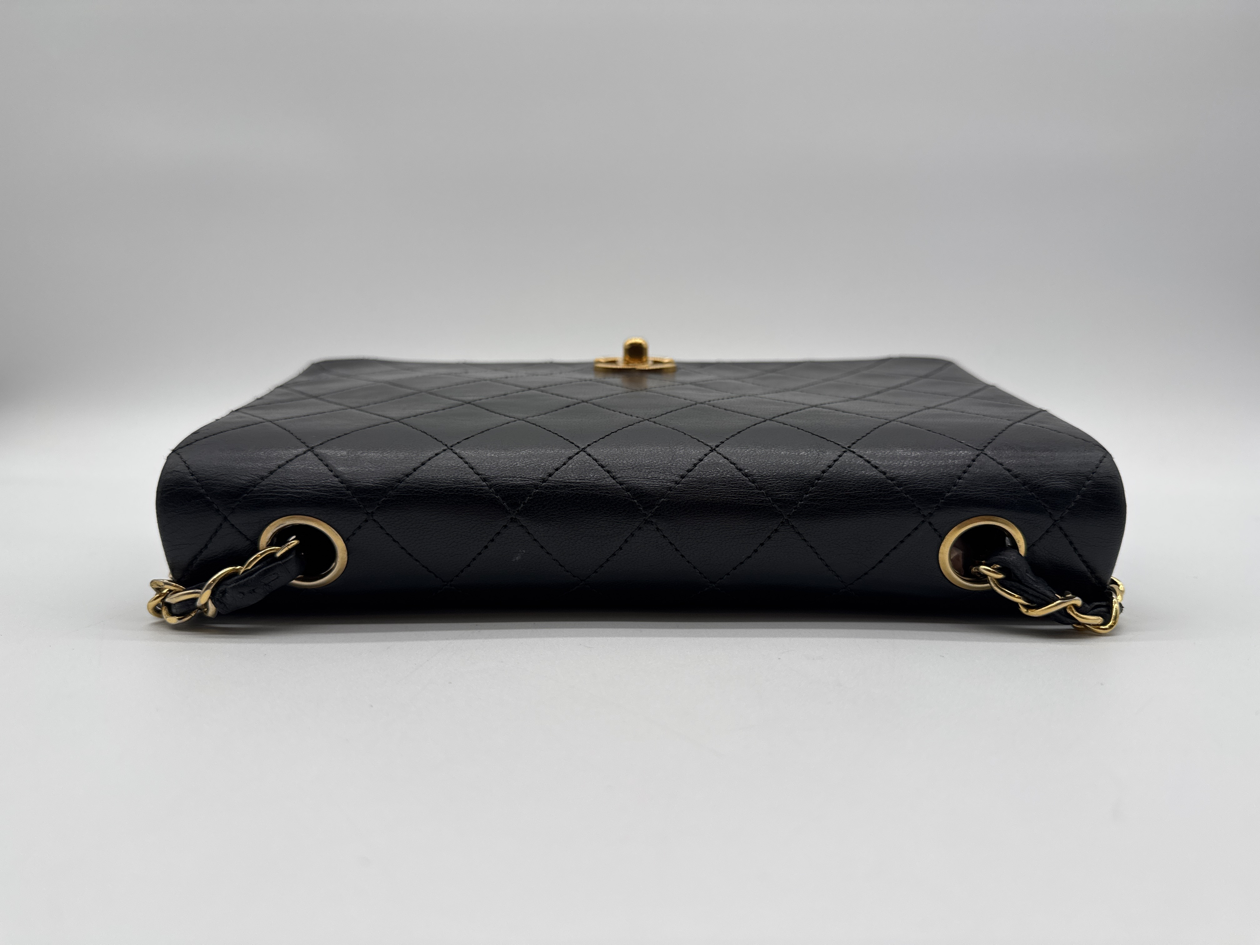 Lambskin Full Flap Black Shoulder Bag — view 5