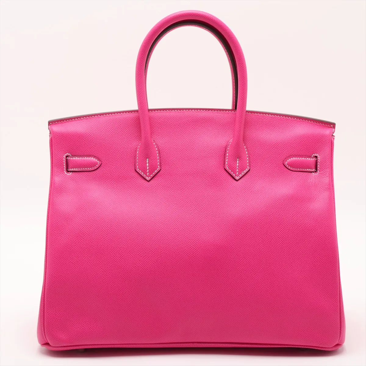 [Individually packaged] Hermes Birkin 35 Retournée Verso Veau Epsom Rose Tyrien x Ruby Silver Hardware O: 2011 — view 2