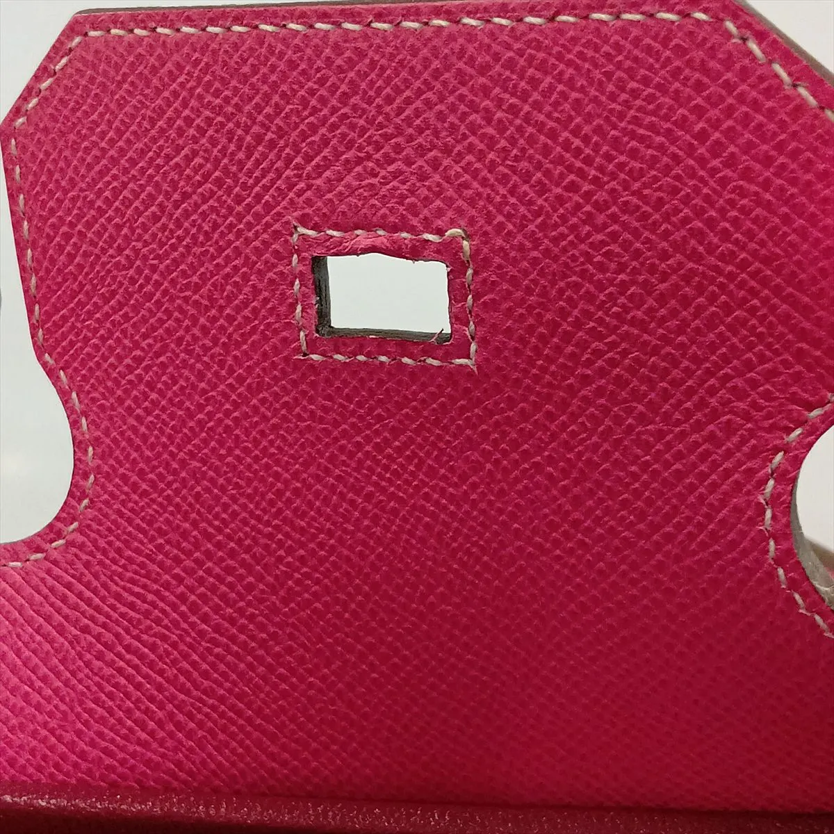 [Individually packaged] Hermes Birkin 35 Retournée Verso Veau Epsom Rose Tyrien x Ruby Silver Hardware O: 2011 — view 12
