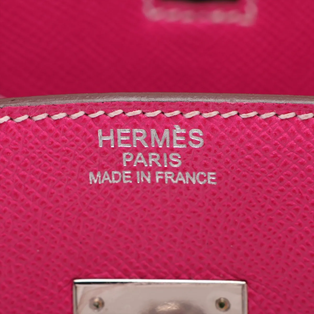 [Individually packaged] Hermes Birkin 35 Retournée Verso Veau Epsom Rose Tyrien x Ruby Silver Hardware O: 2011 — view 10
