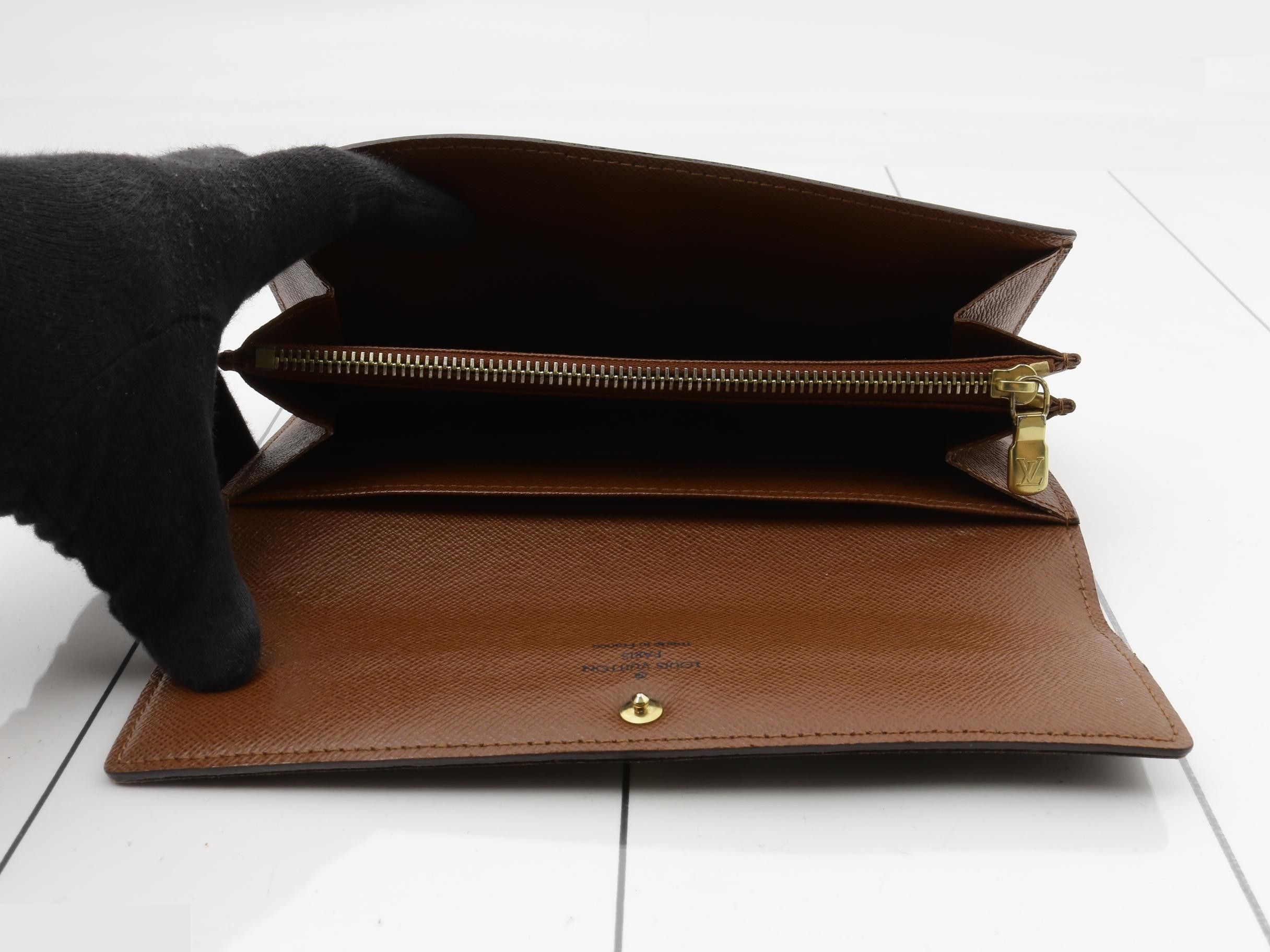 Monogram Portefeuille Sarah Bi-fold Long Wallet — view 5