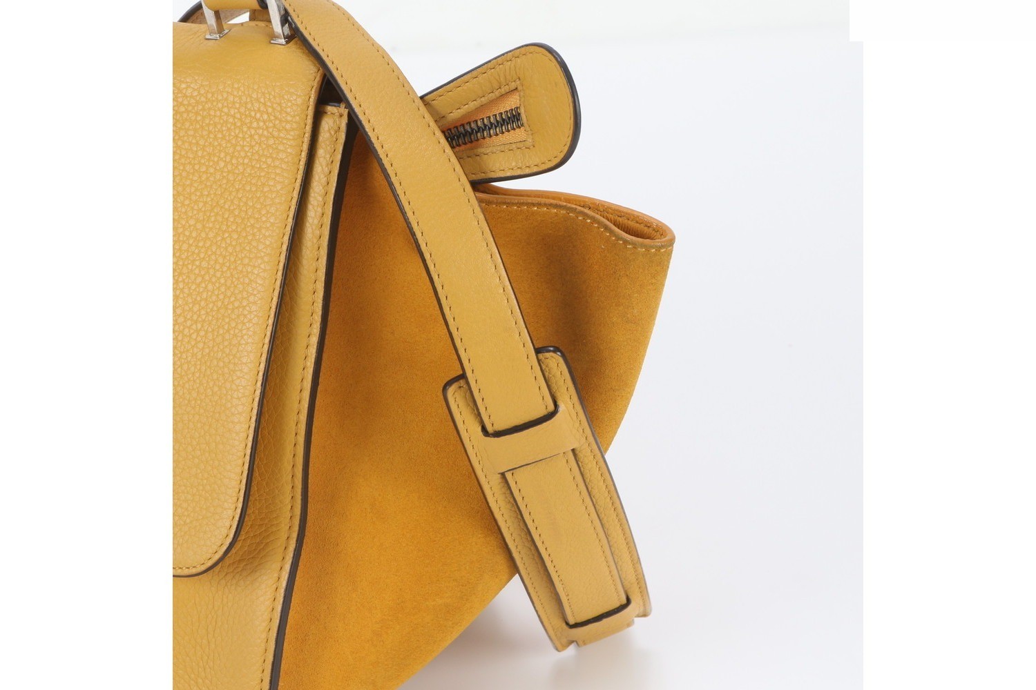 Trapeze Small Leather 2-Way Shoulder Bag — view 3