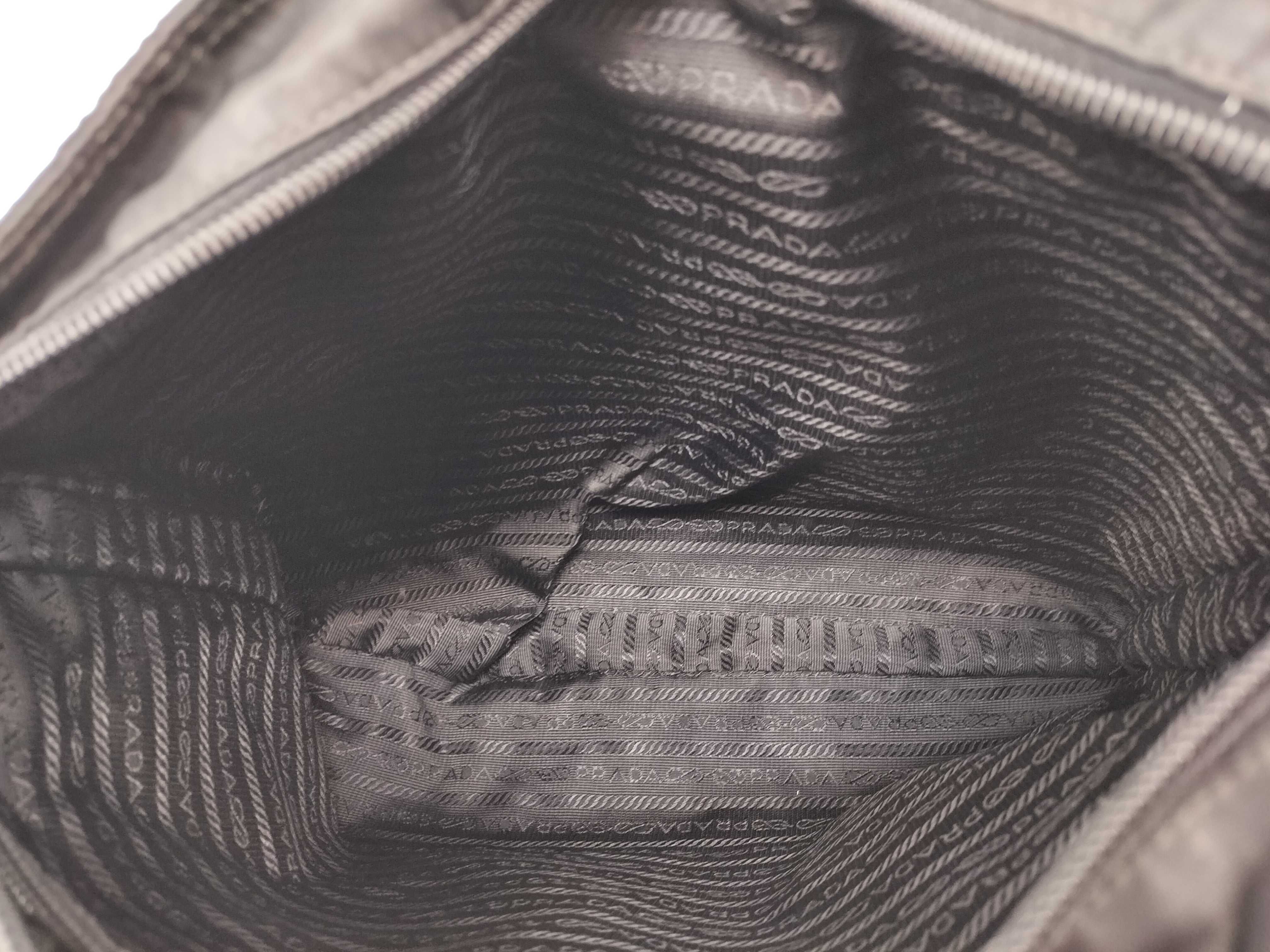 Nylon Shoulder Bag with Triangular Metal Fittings — view 12