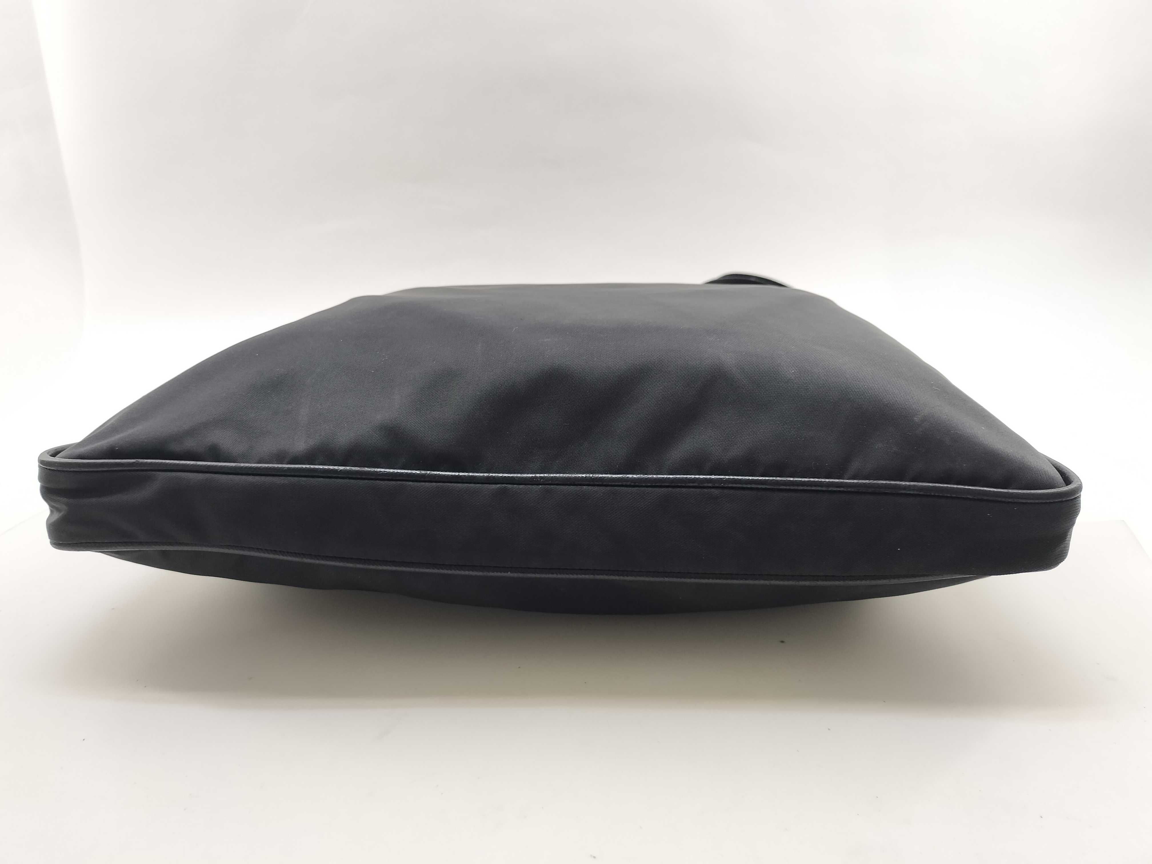 Nylon Shoulder Bag with Triangular Metal Fittings — view 3