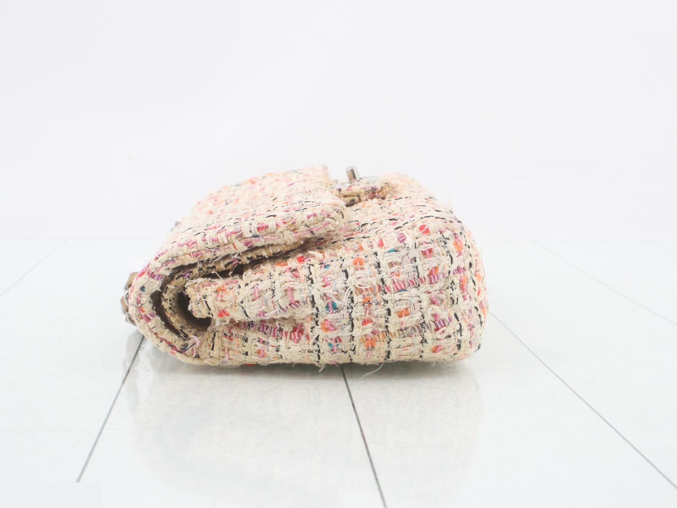 Tweed chain shoulder bag — view 4