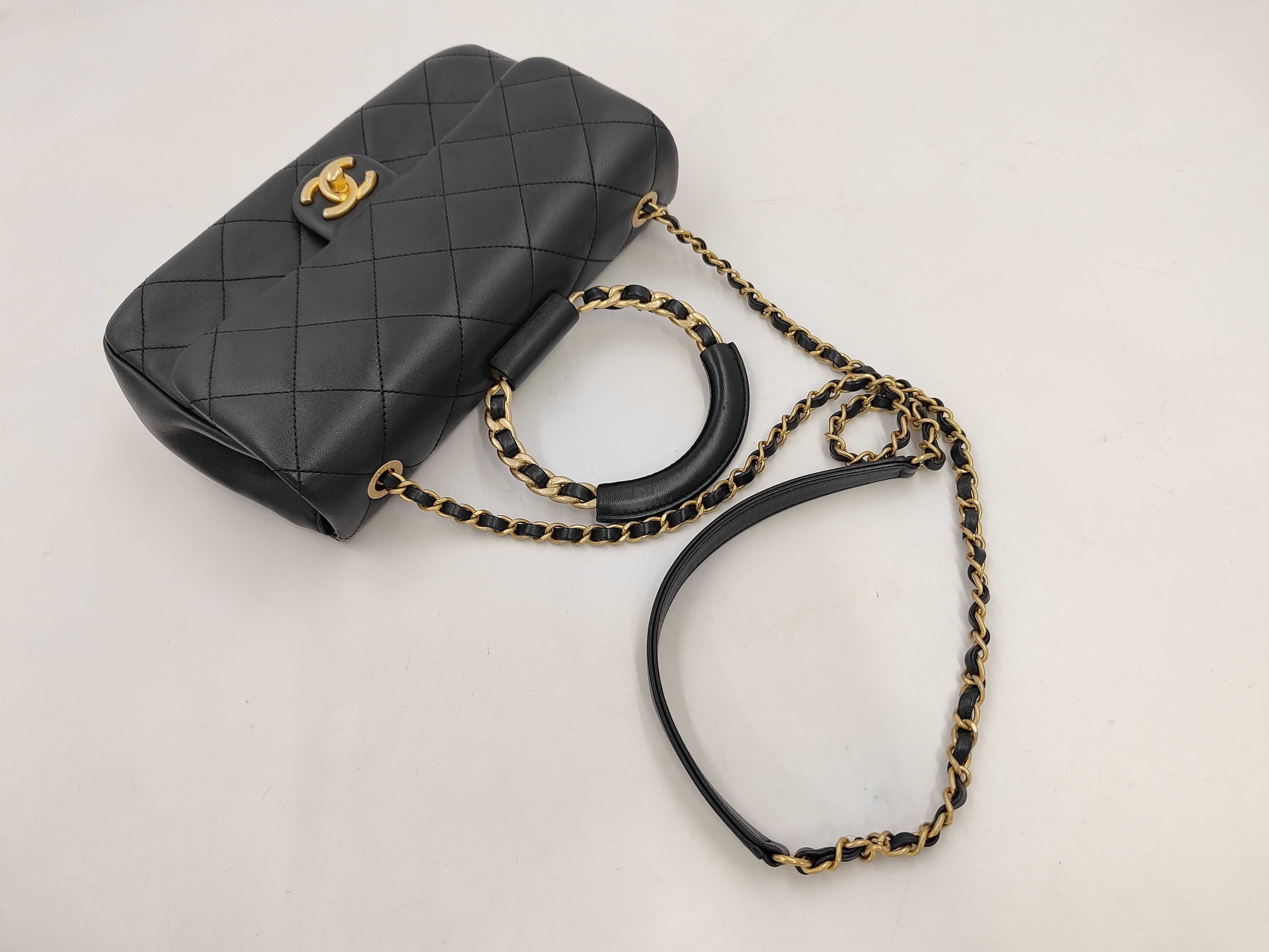 Matelassé Coco Mark Top Handle Shoulder Bag — view 5