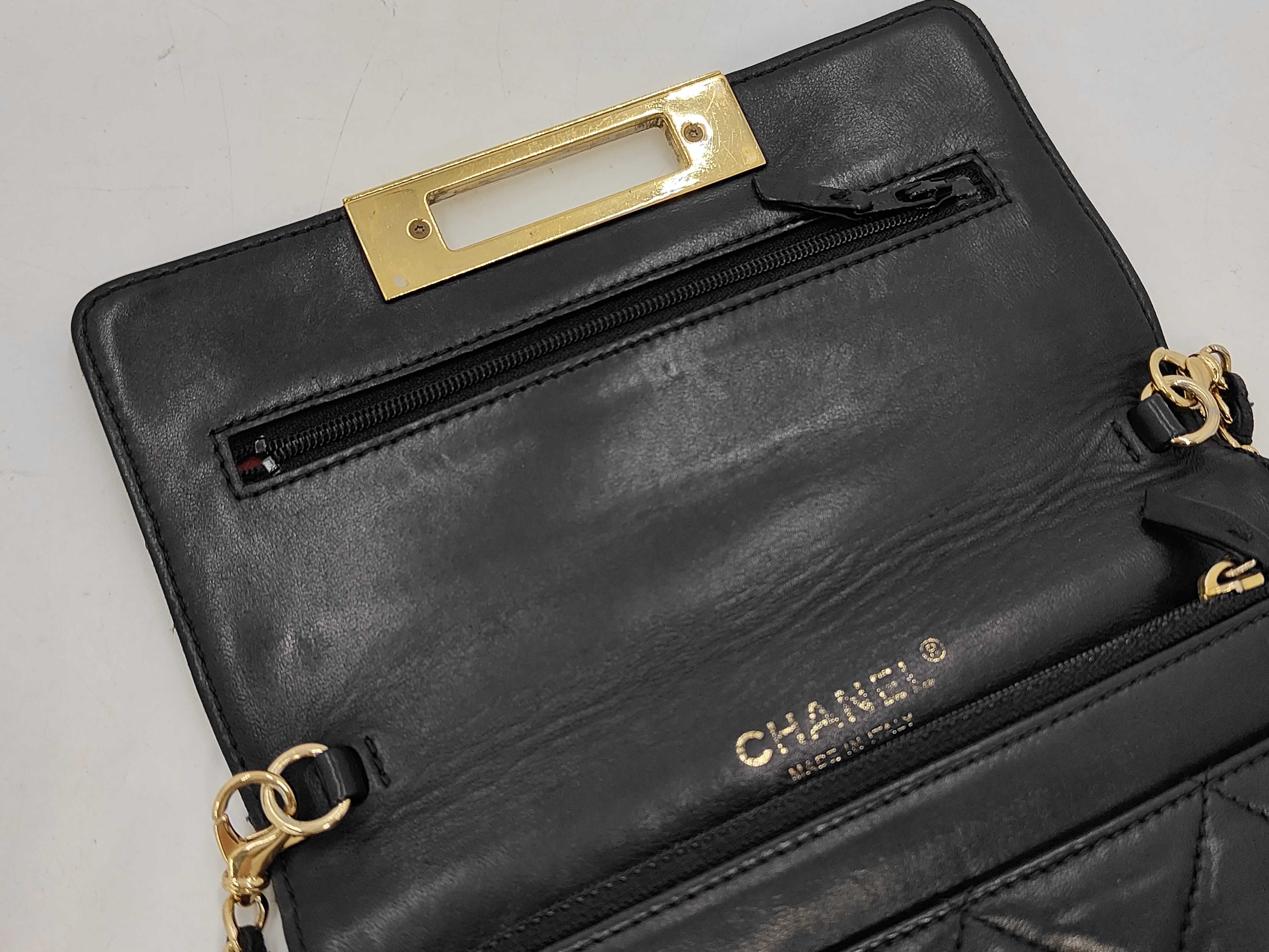 Lambskin Matelassé Coco Lock Chain Wallet Shoulder Bag — view 11