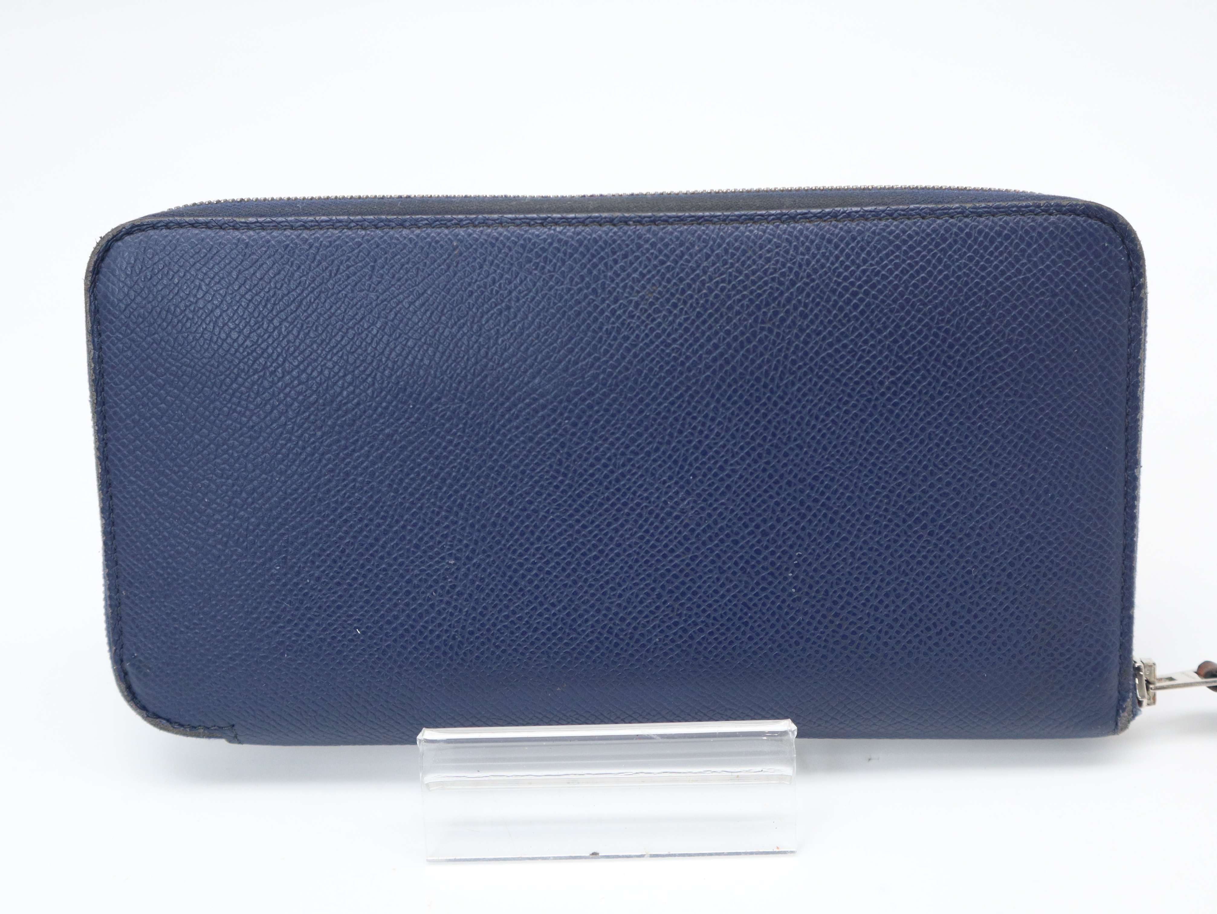 Azap Silk In Long Wallet, Navy, Z Stamp — view 2