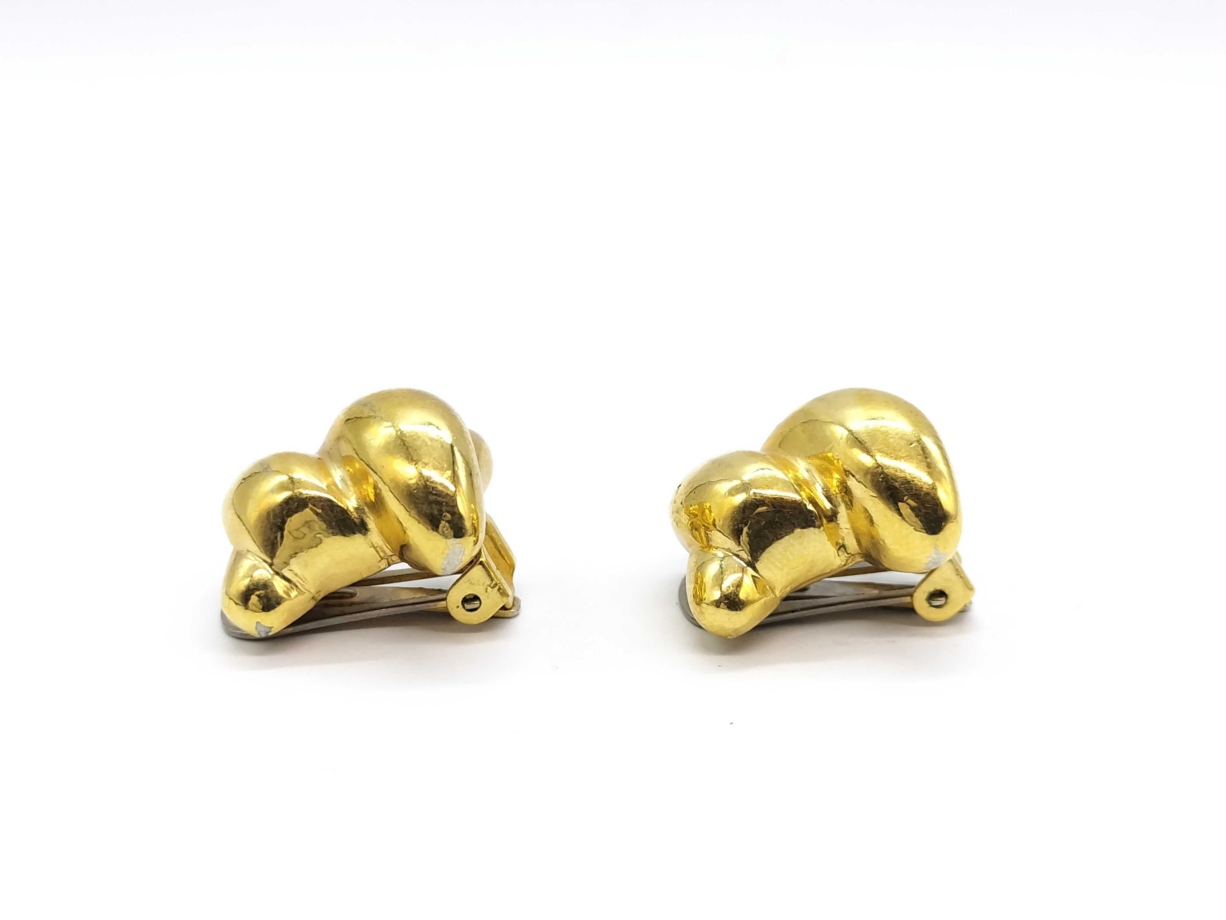 Triomphe Earrings, Gold Earrings — view 2