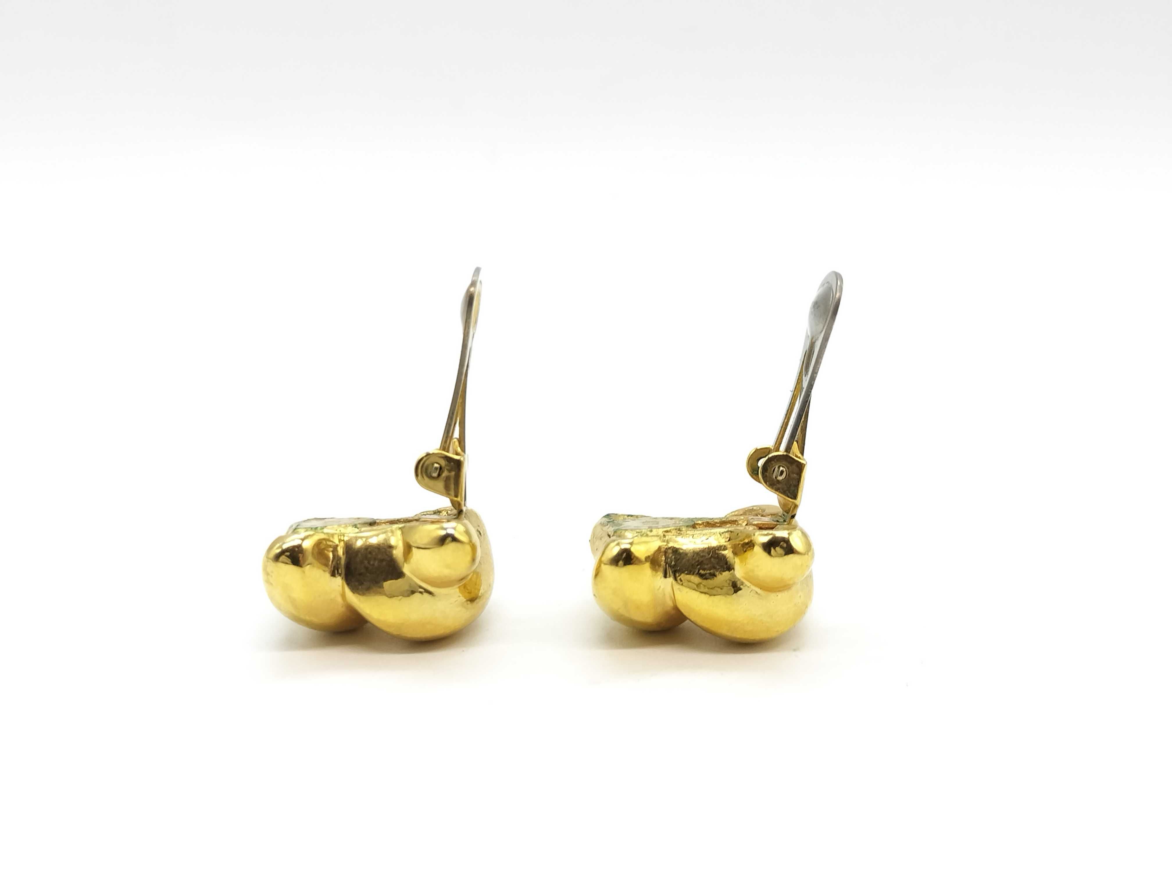 Triomphe Earrings, Gold Earrings — view 4