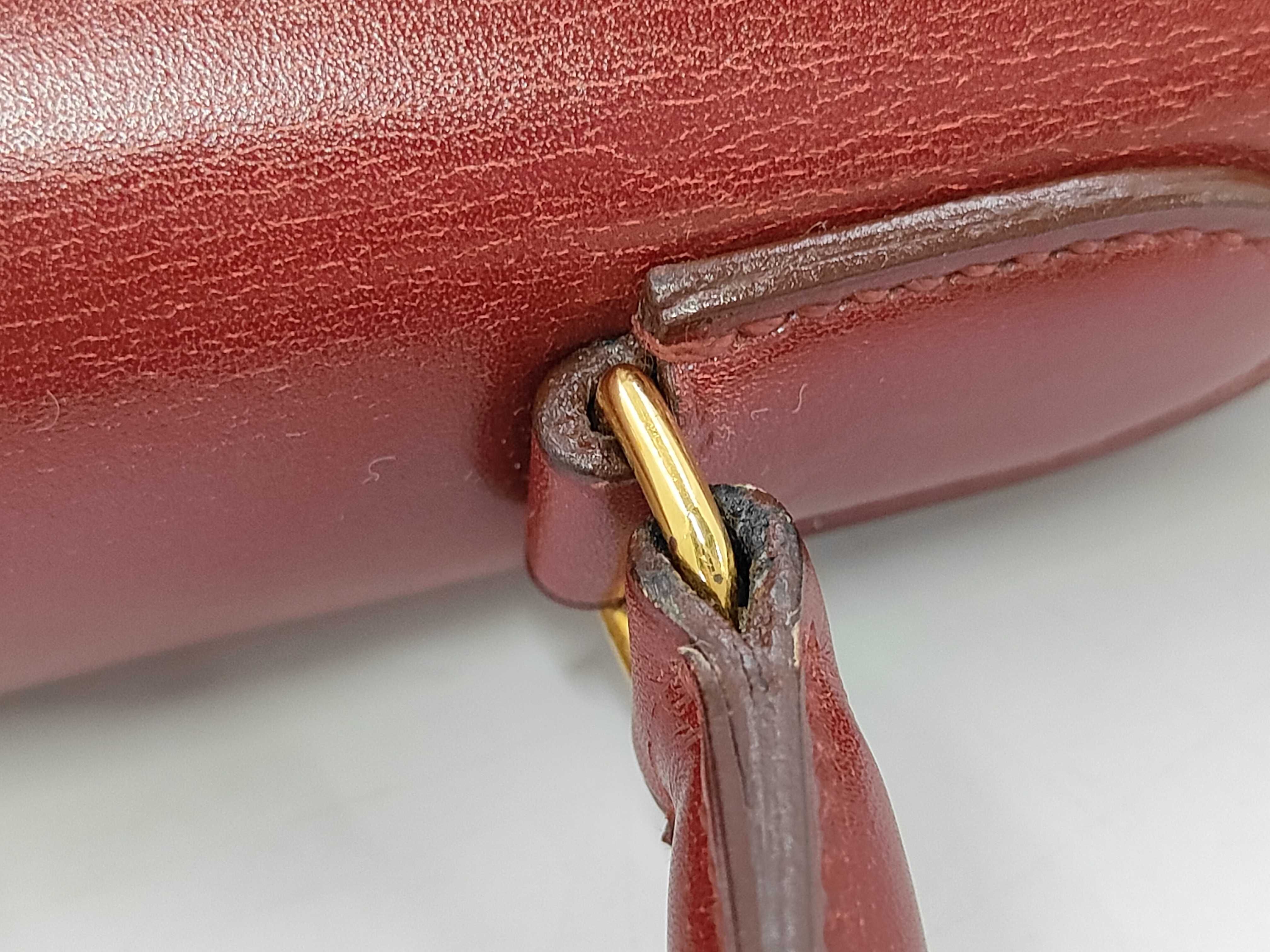 Kelly 28 Rouge Gold Hardware V Handbag — view 6