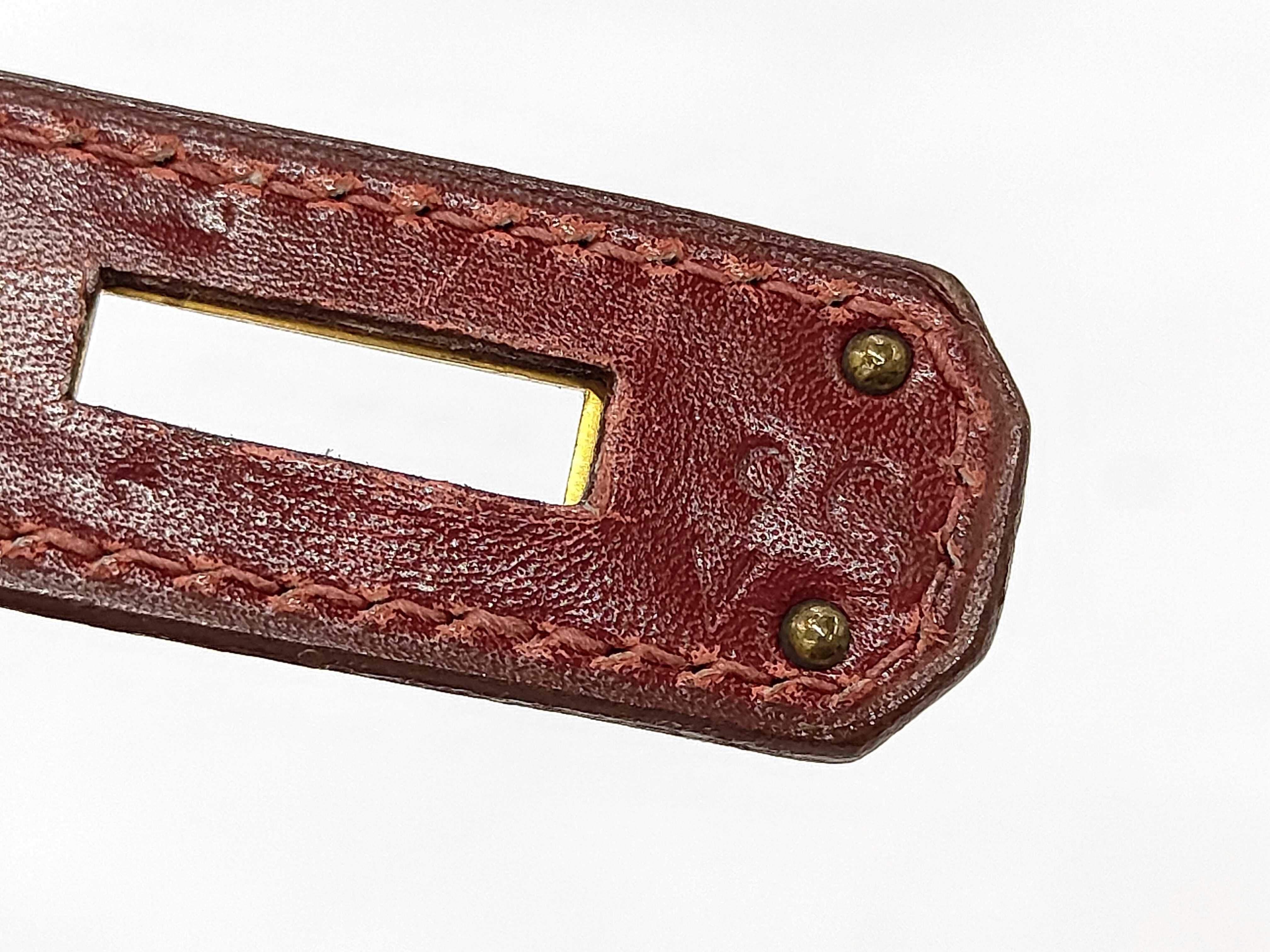 Kelly 28 Rouge Gold Hardware V Handbag — view 10