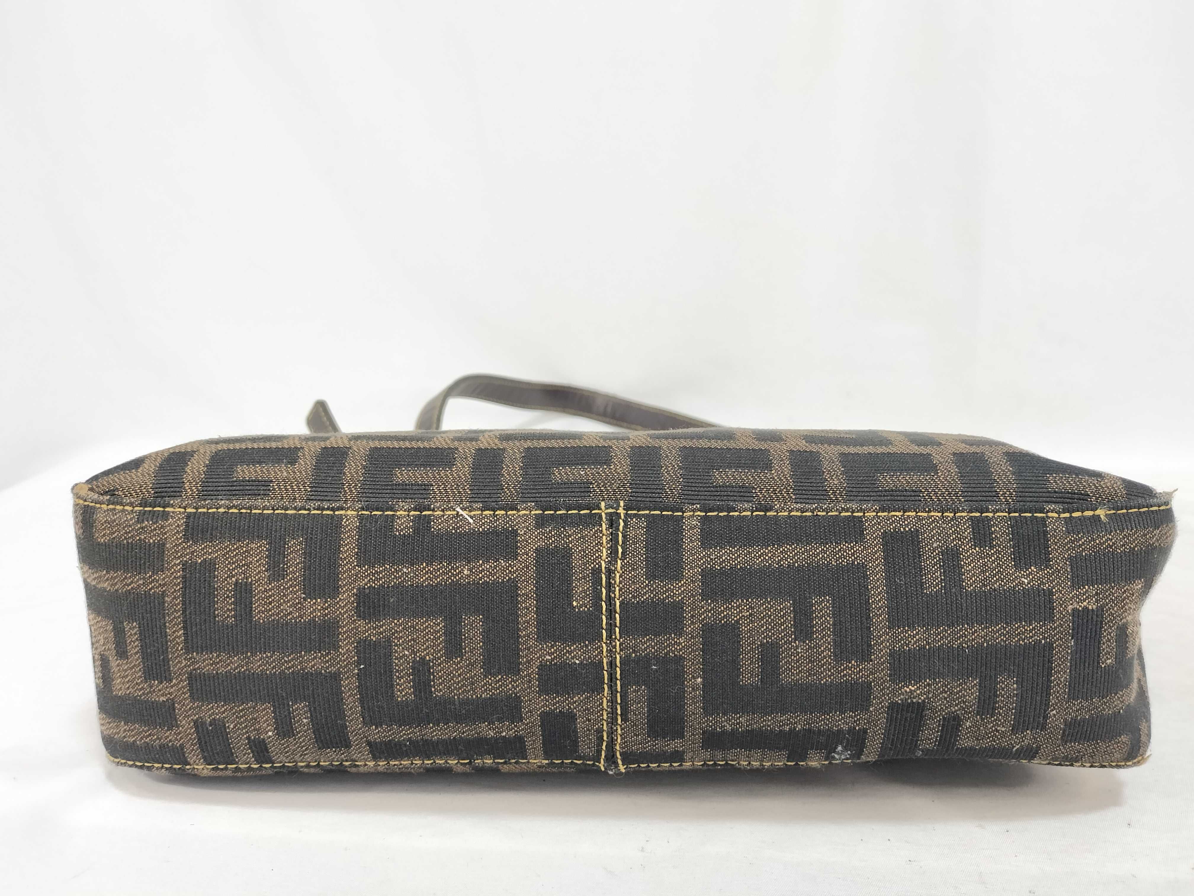 Zucca pattern Fendi handbag Zucca pattern canvas shoulder bag — view 8