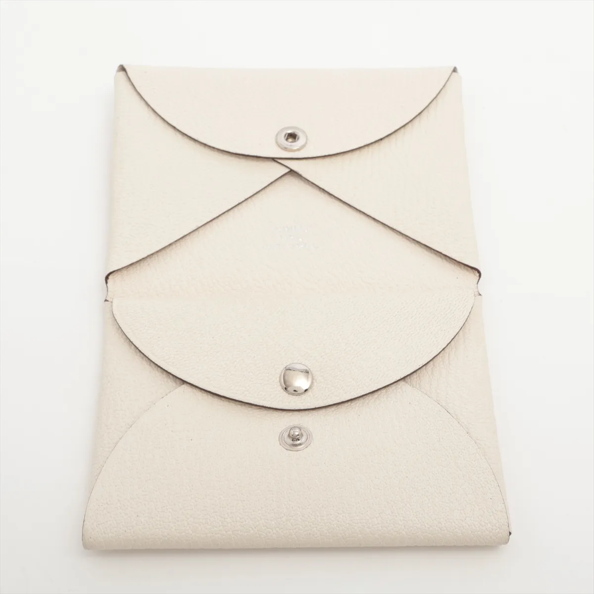 Hermès Calvi Duo Chevre Mysore Coin Case, Craie, Silver Hardware, K: 2025 — view 3