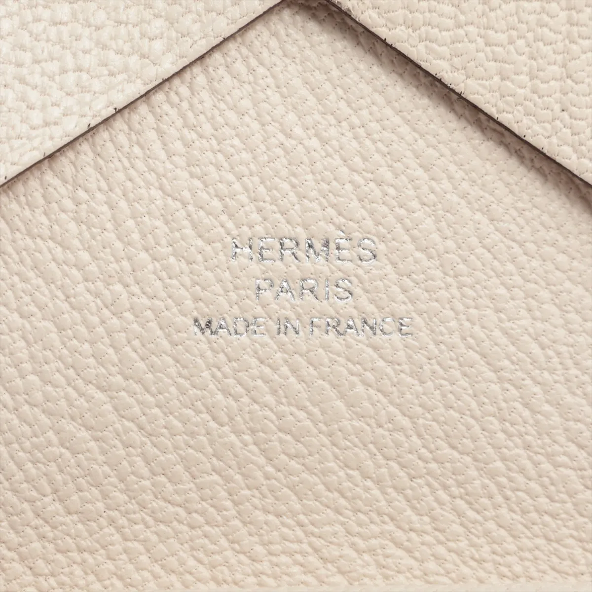 Hermès Calvi Duo Chevre Mysore Coin Case, Craie, Silver Hardware, K: 2025 — view 8