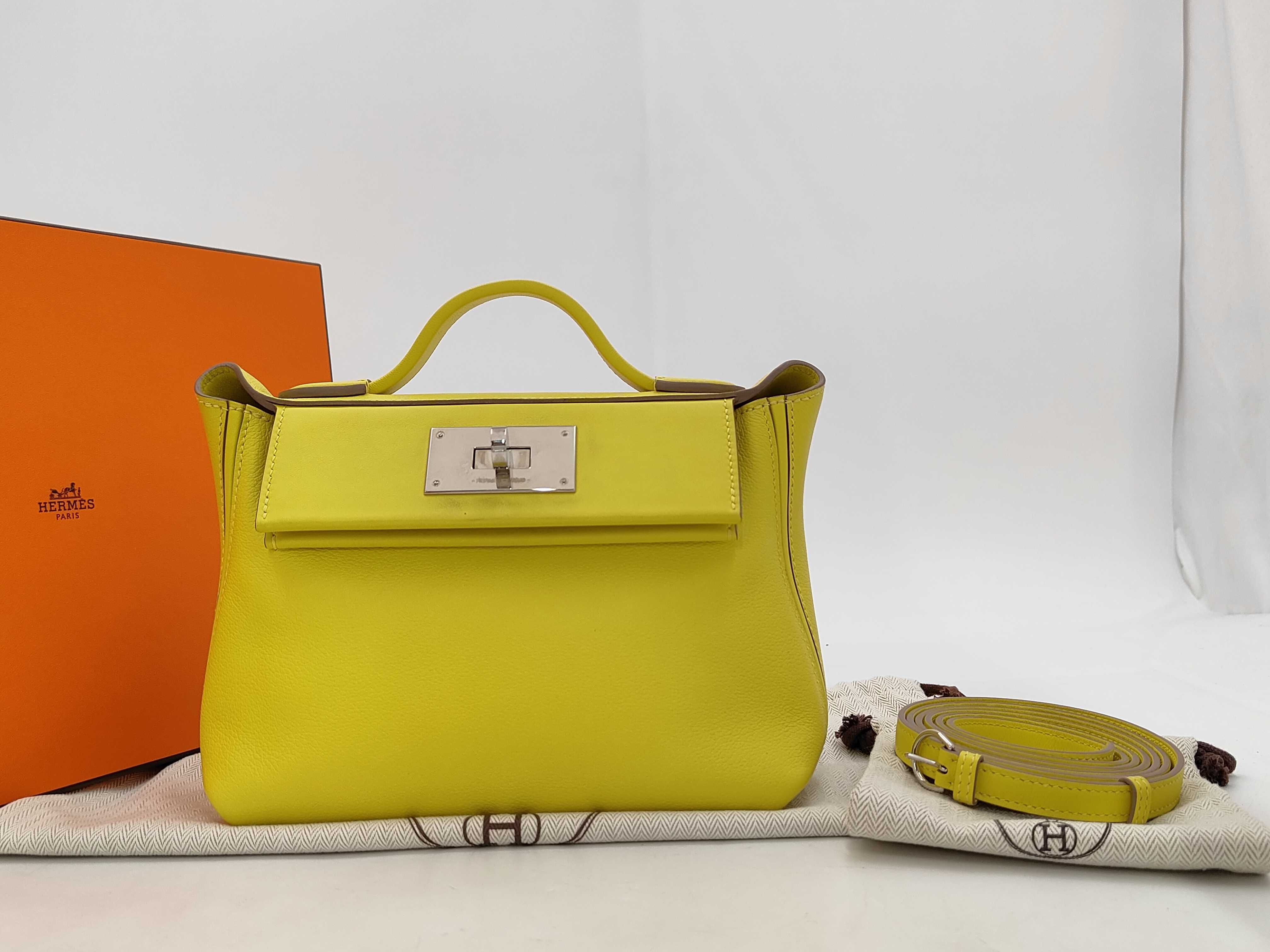 Vanquatrième Mini 21 24/24 Yellow Silver Hardware B Stamp: 2023 Handbag