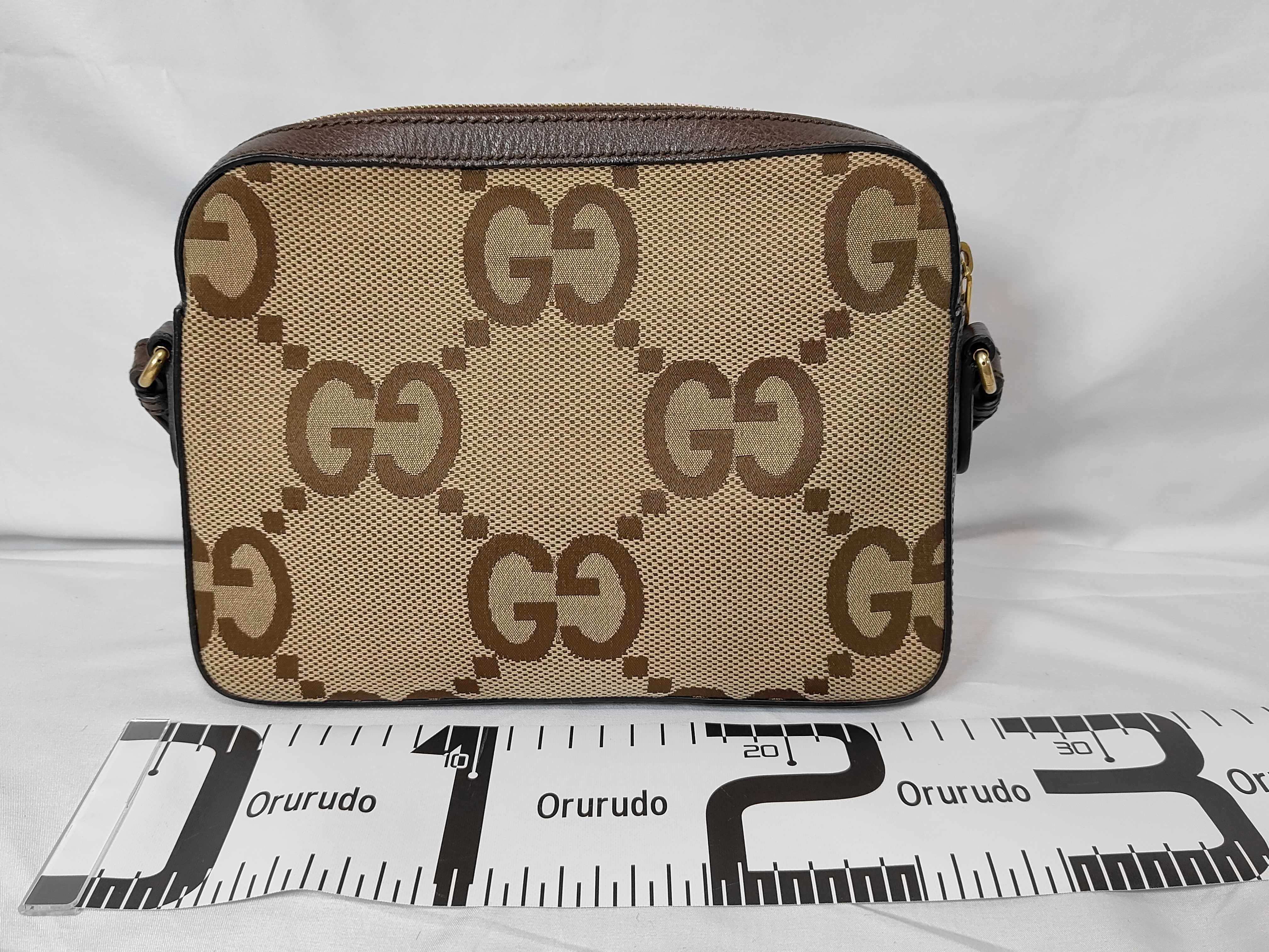 GG Canvas Jumbo GG Canvas Sherry Line Shoulder Bag (675891) — view 2