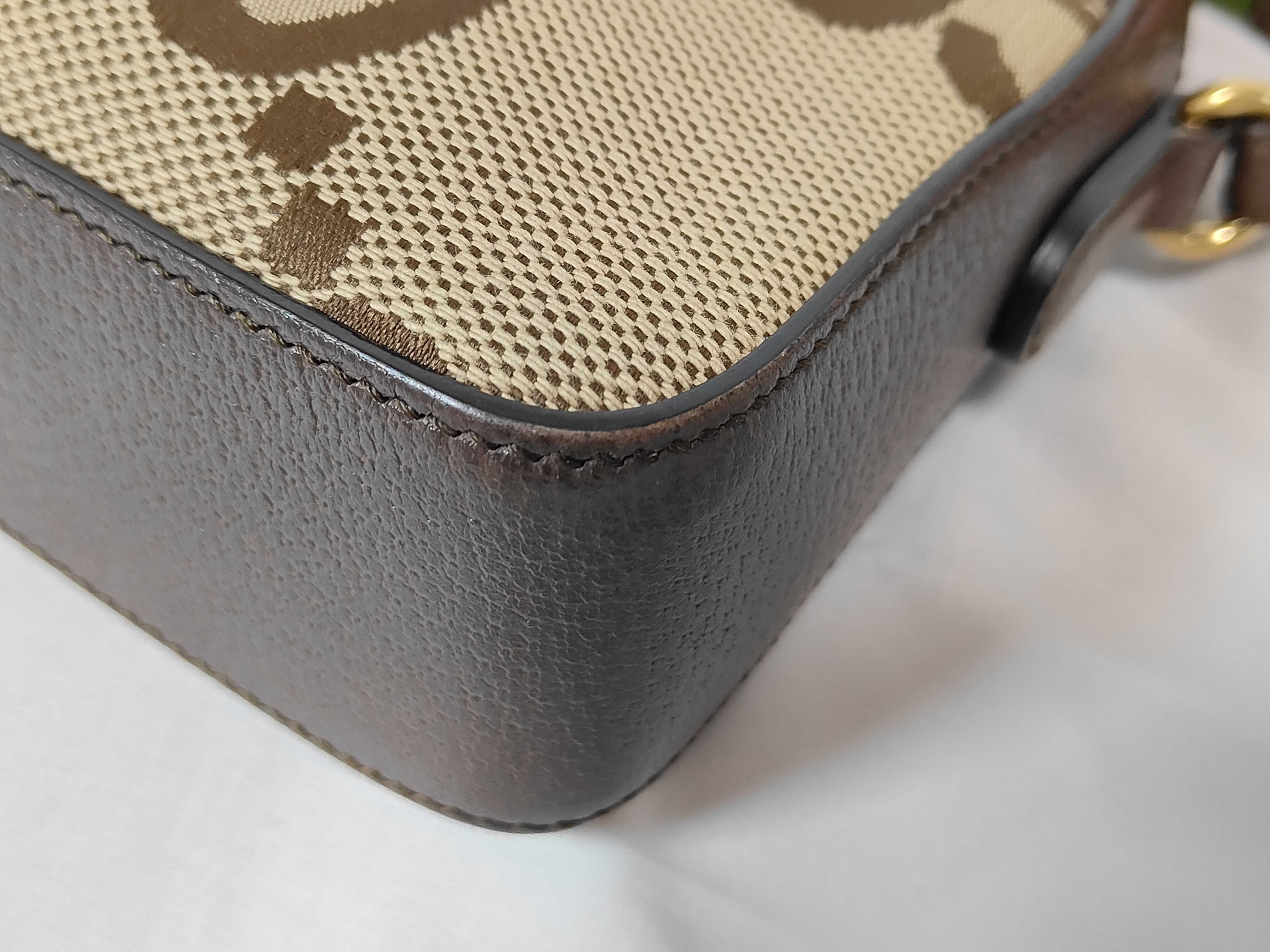 GG Canvas Jumbo GG Canvas Sherry Line Shoulder Bag (675891) — view 6