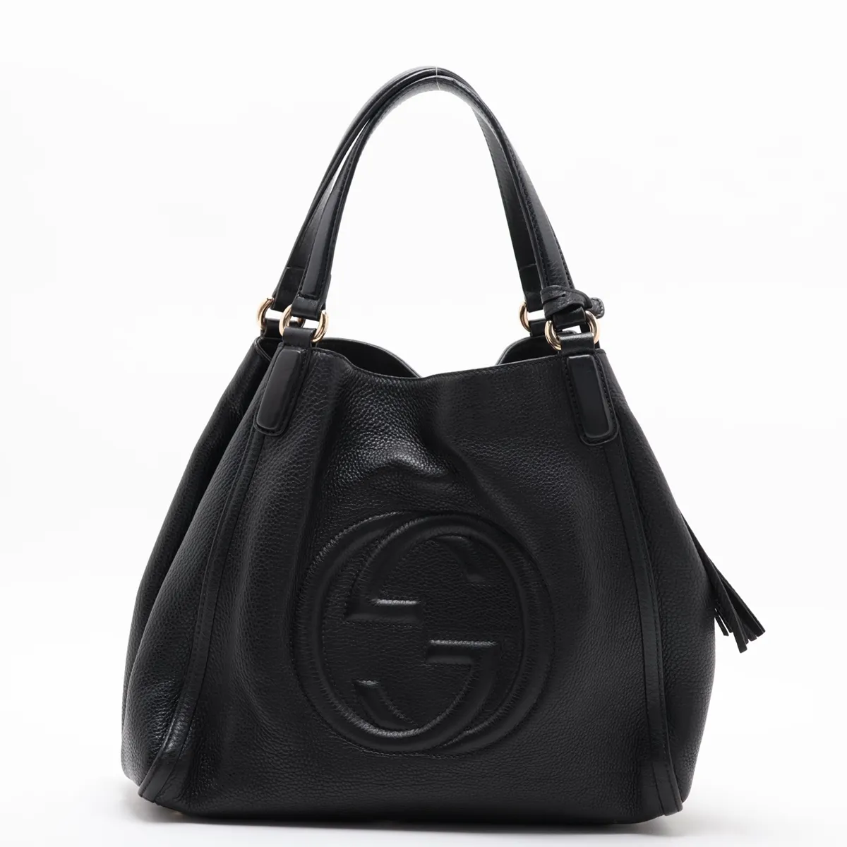 Soho Leather Handbag, Black, 282309