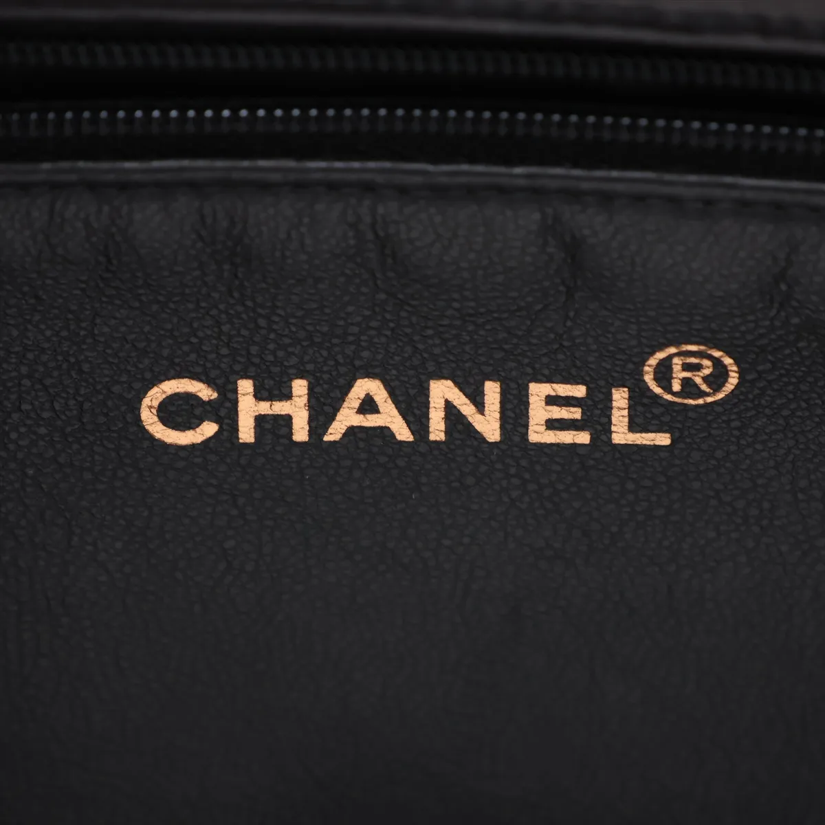Matelassé Patent Leather Chain Tote Bag, Black with Gold Hardware, Item No. 4808887 (Serial No. 4) — view 10