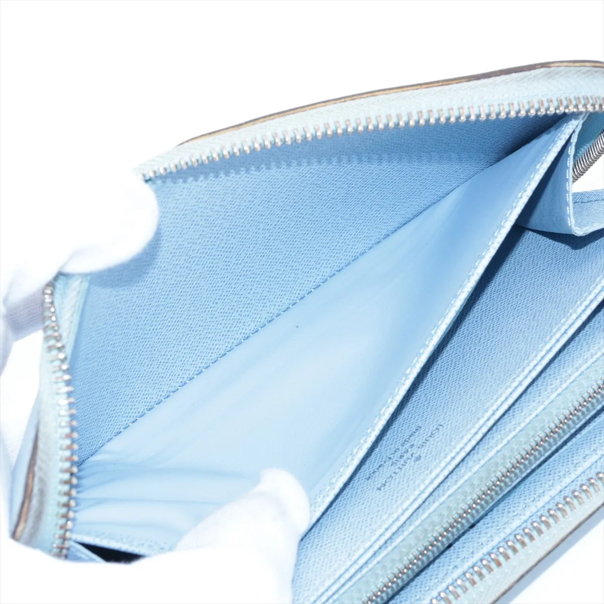 Epi Zippy Wallet M82141 Blue Round Zip Wallet (RFID detected) — view 4