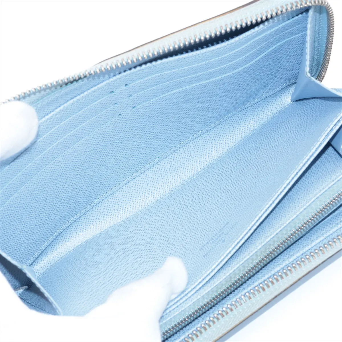 Epi Zippy Wallet M82141 Blue Round Zip Wallet (RFID detected) — view 5