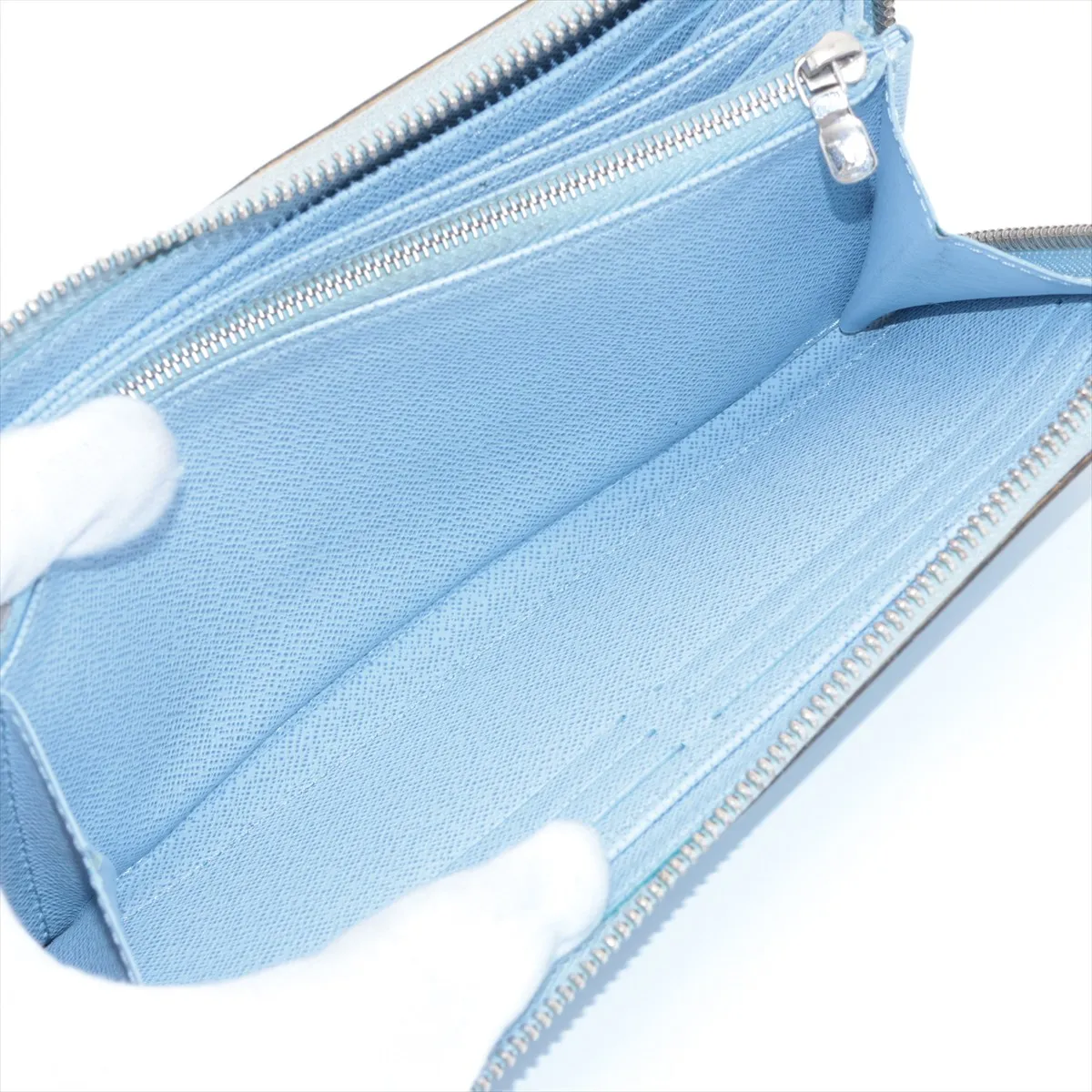 Epi Zippy Wallet M82141 Blue Round Zip Wallet (RFID detected) — view 8