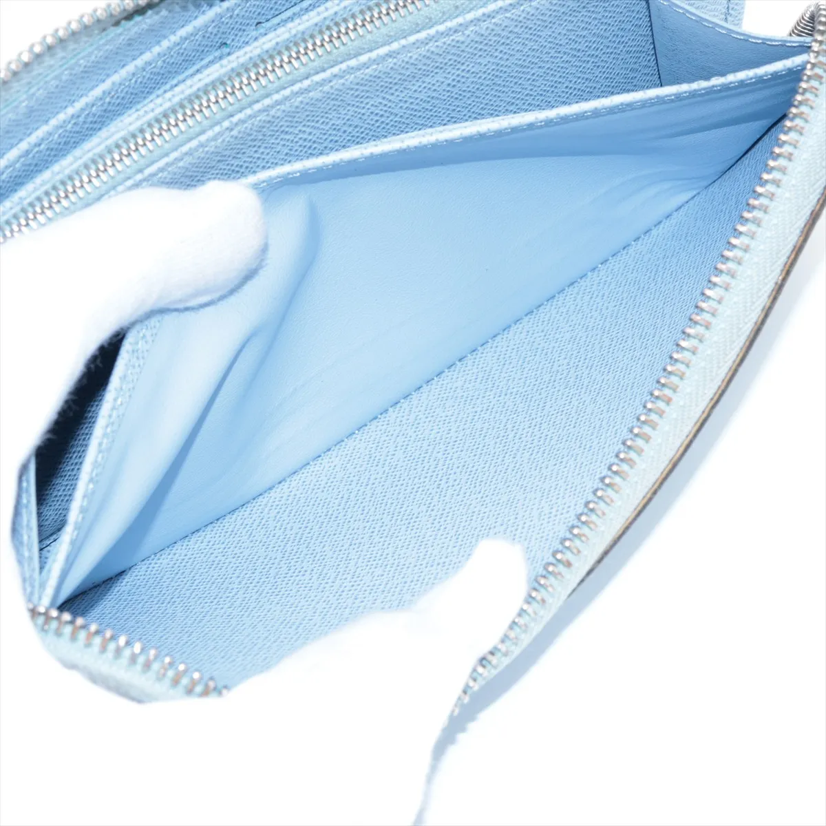 Epi Zippy Wallet M82141 Blue Round Zip Wallet (RFID detected) — view 9