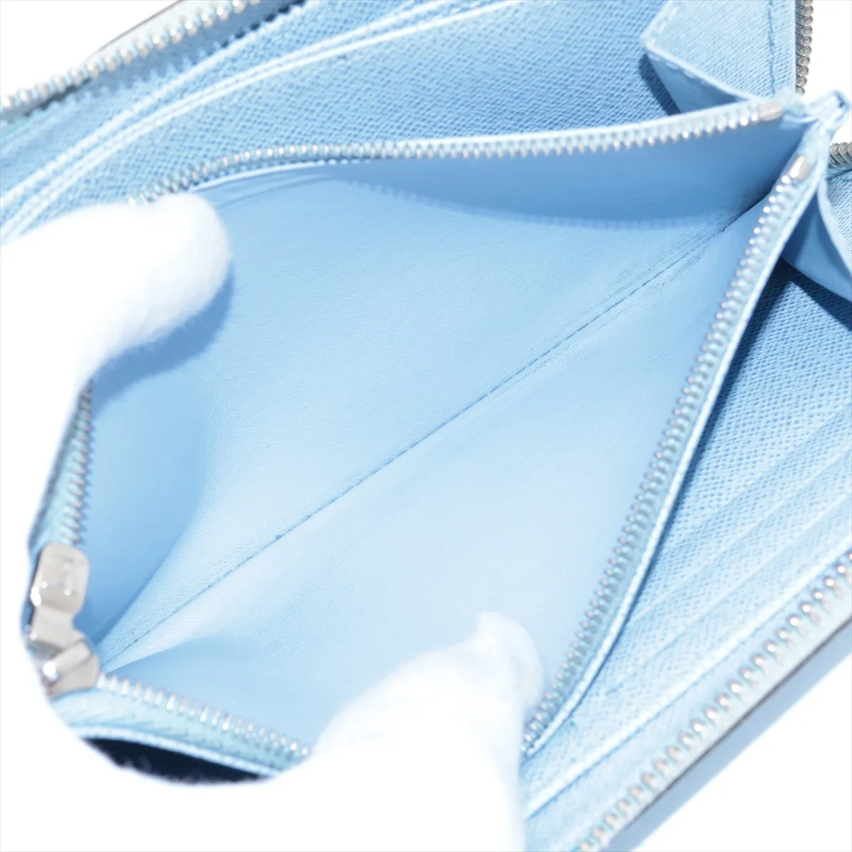 Epi Zippy Wallet M82141 Blue Round Zip Wallet (RFID detected) — view 10