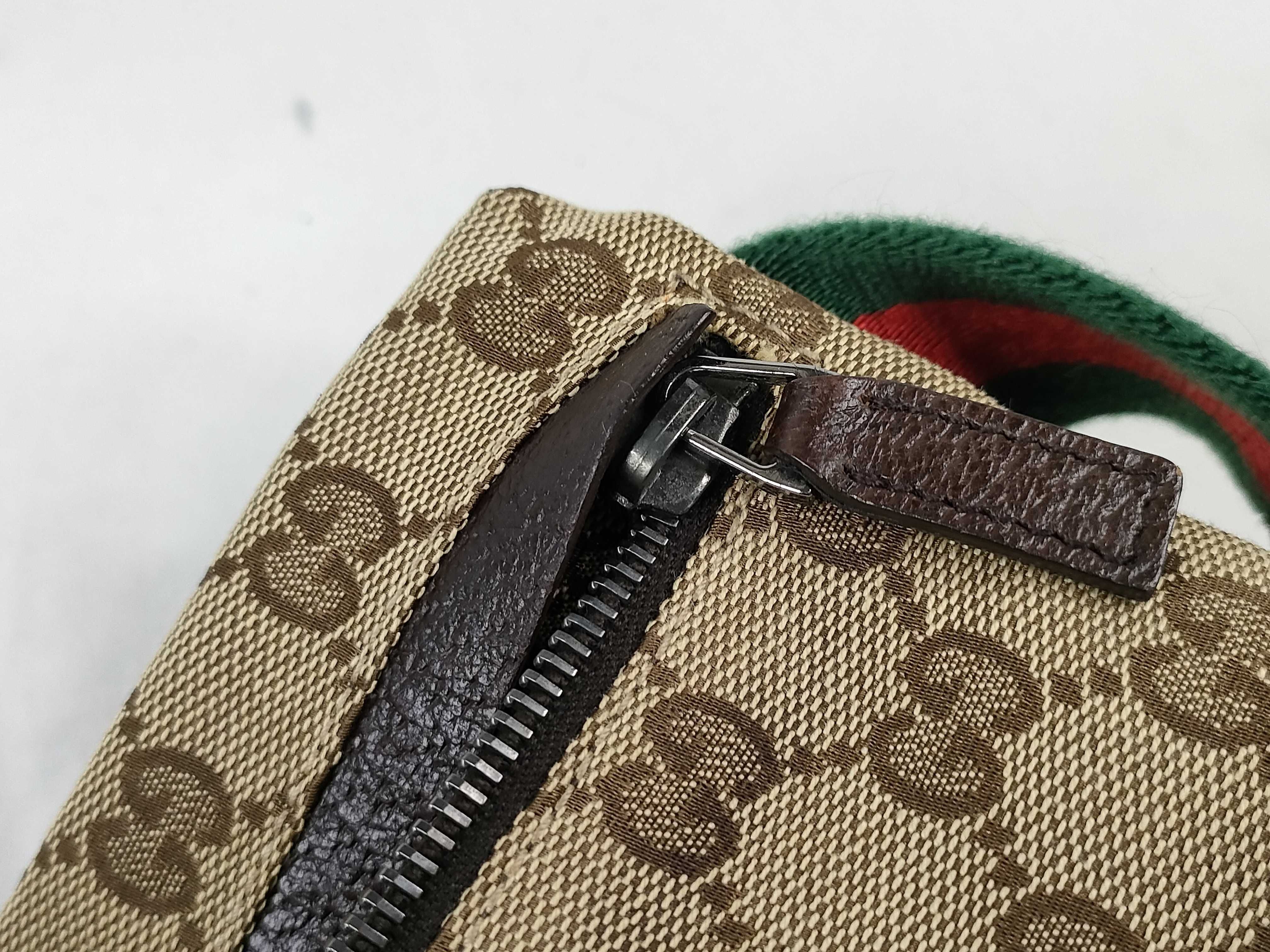 GG Canvas Body Bag, Canvas Sherry Line Shoulder Bag — view 13