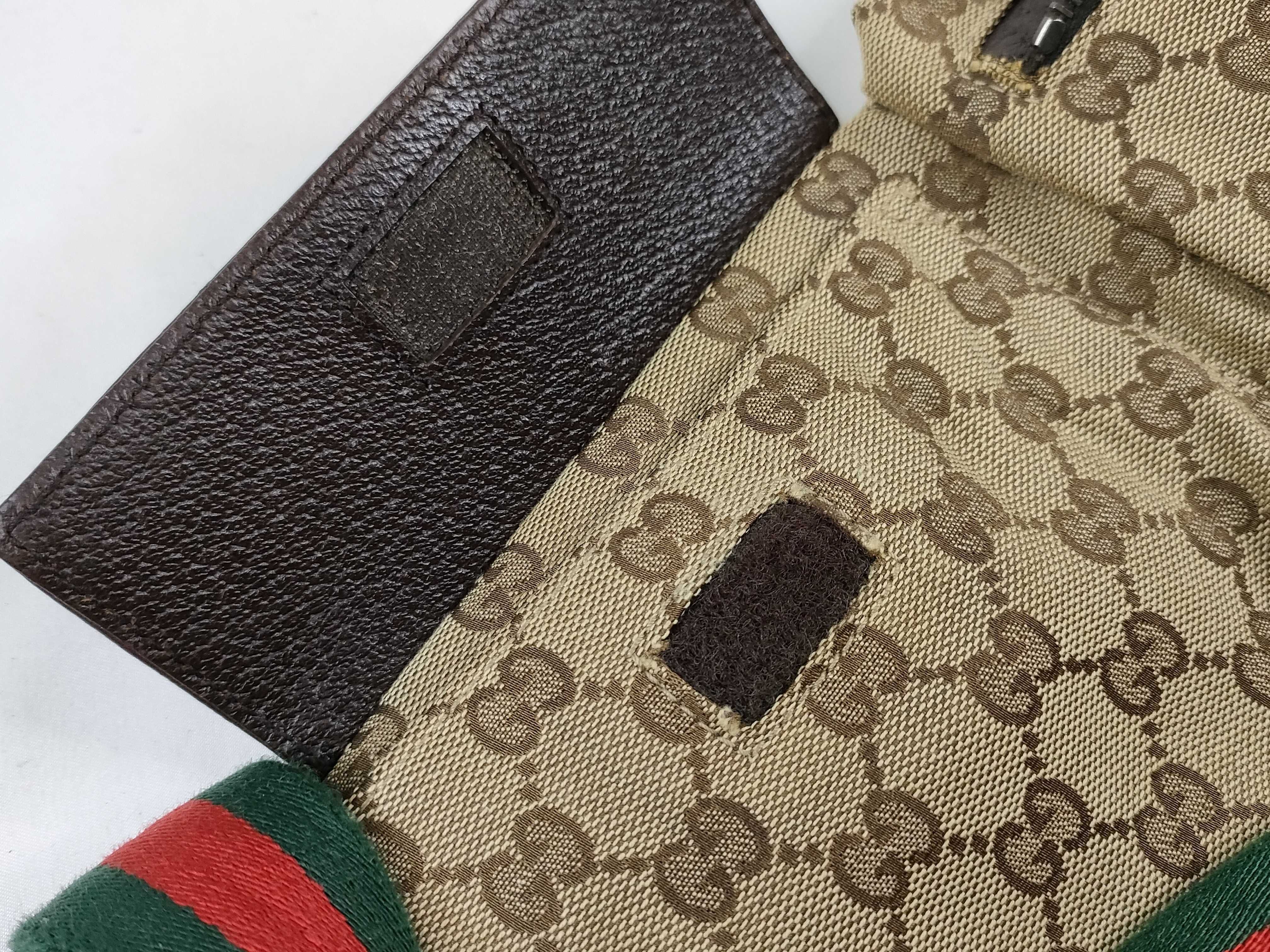 GG Canvas Body Bag, Canvas Sherry Line Shoulder Bag — view 14