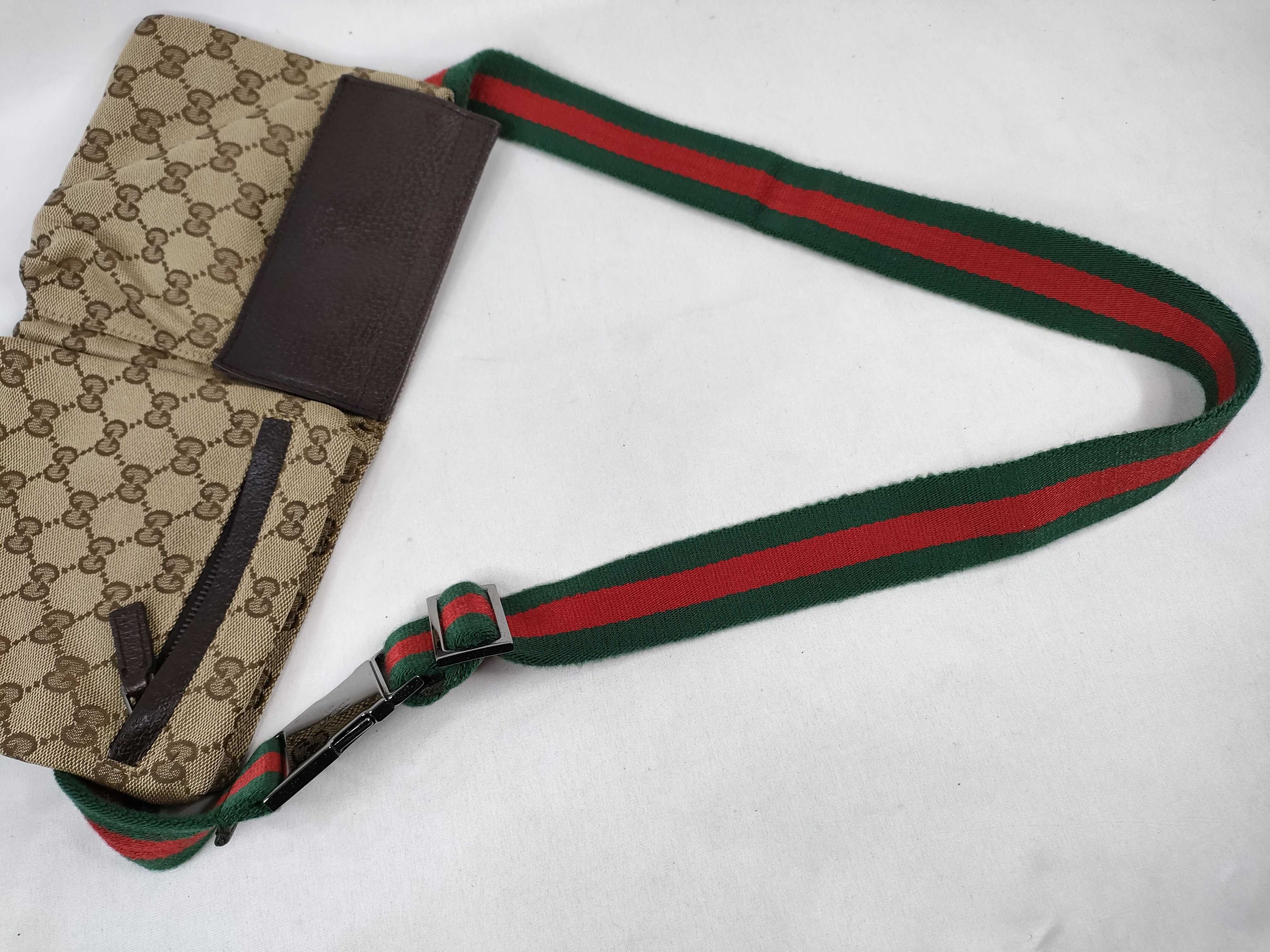 GG Canvas Body Bag, Canvas Sherry Line Shoulder Bag — view 3