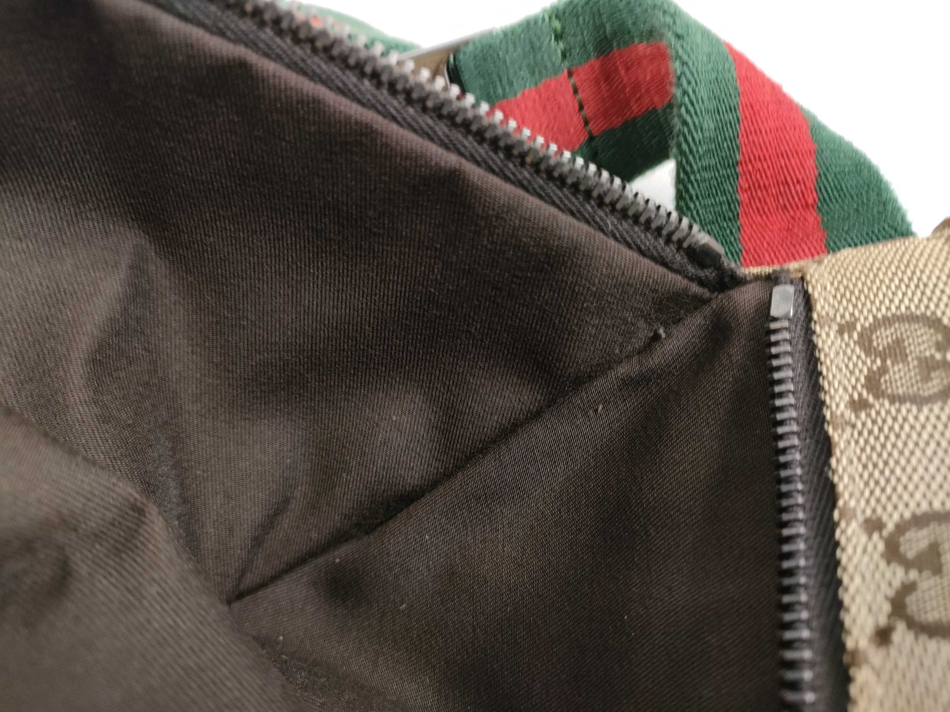 GG Canvas Body Bag, Canvas Sherry Line Shoulder Bag — view 9