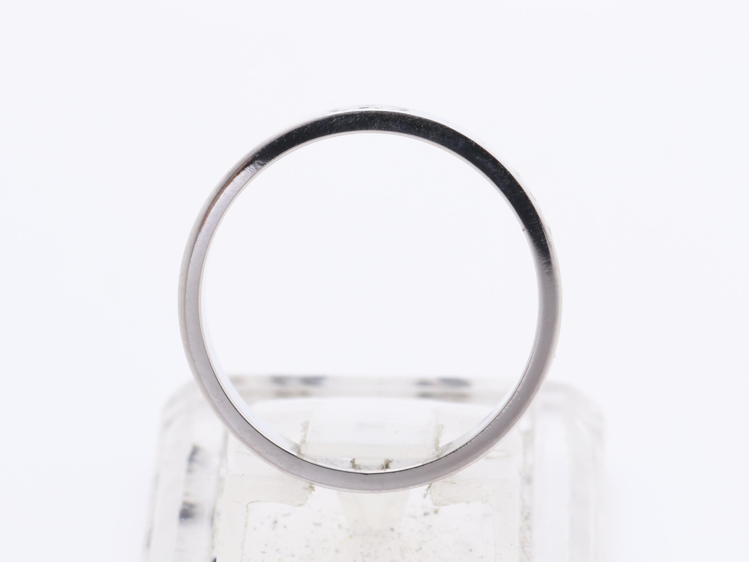 K18WG ICON ring, 4mm width, size 14 (approx. US size 13), 4g — view 5