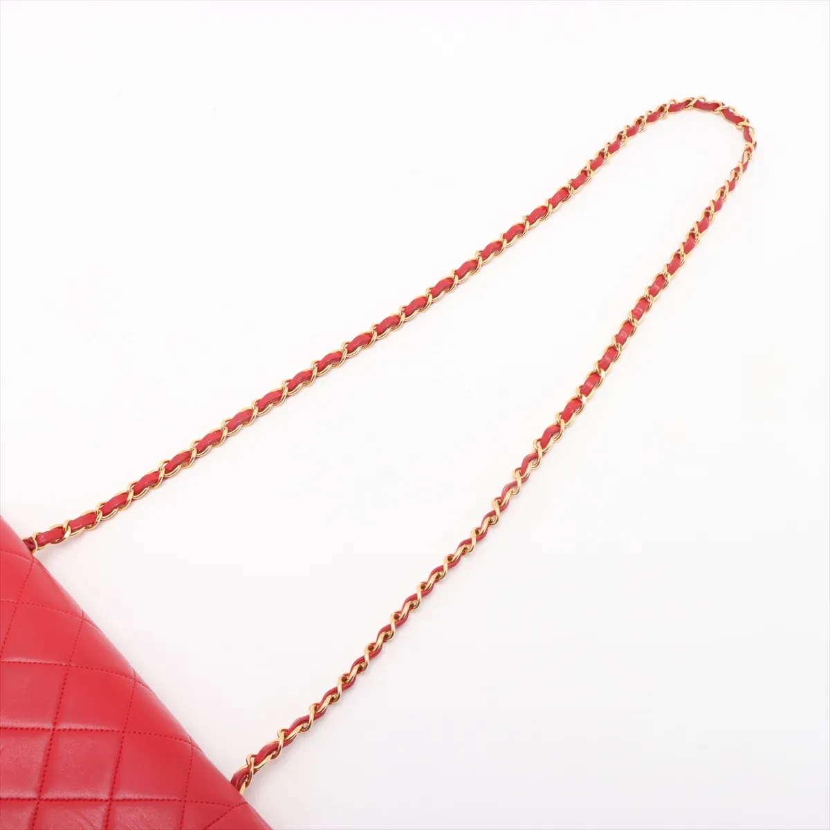 Matelasse Lambskin Single Flap Single Chain Bag Diana Flap Red Gold Hardware 2625435 2nd Edition — view 5