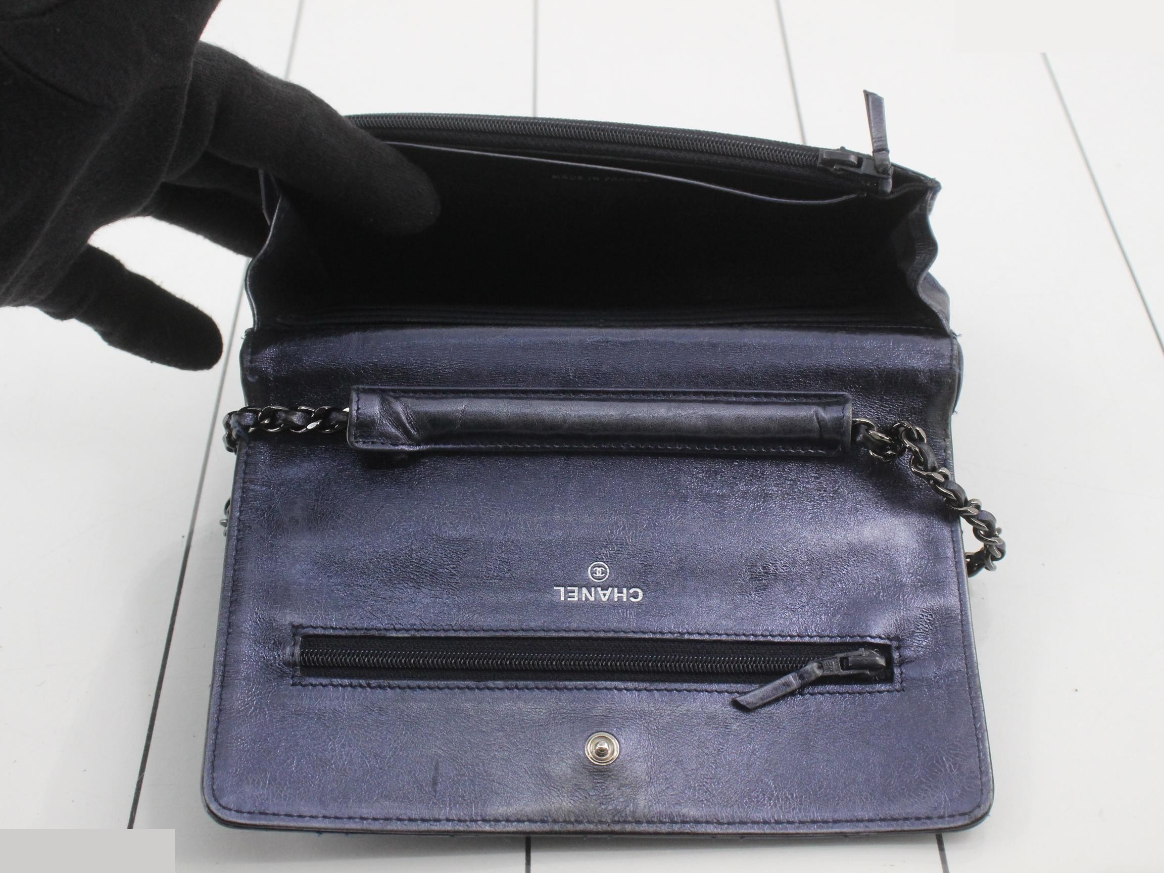 2.55 Chanel Chain Mini Shoulder Bag, Matelassé, with Gold — view 4