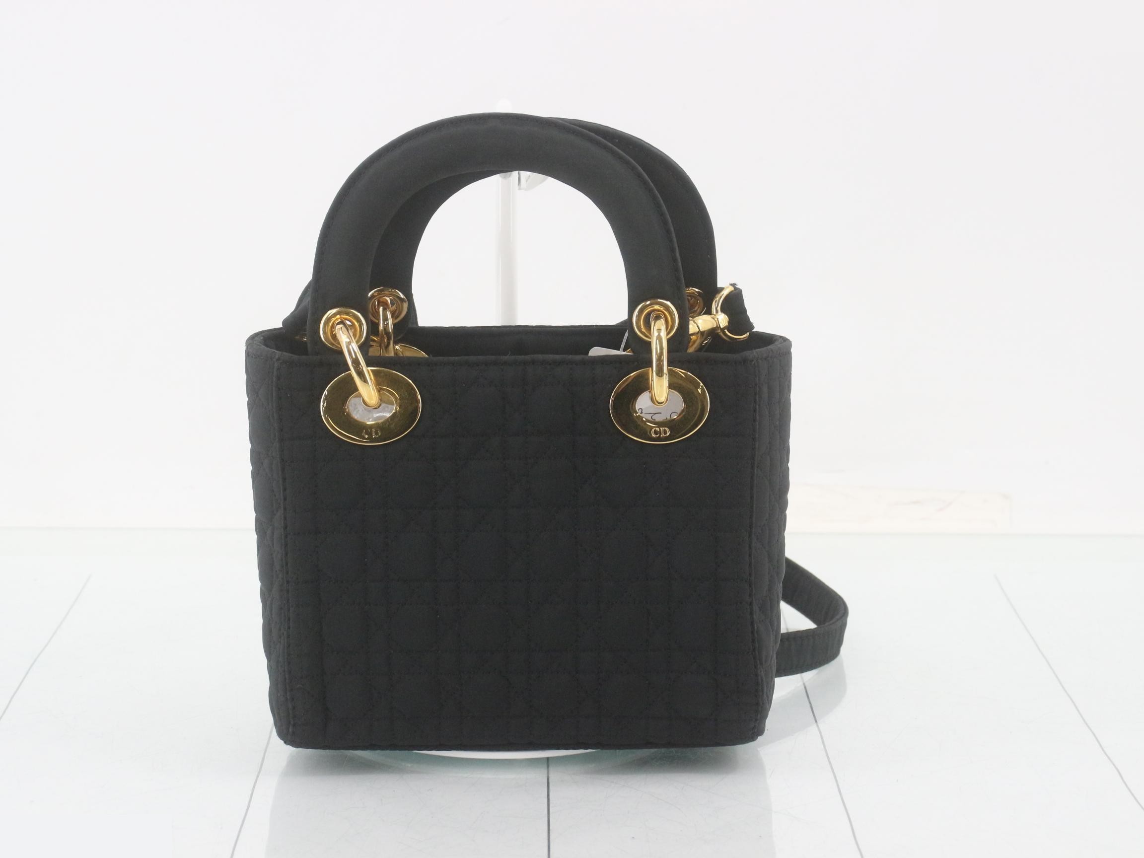 Cannage Mini 2-Way Bag, Black — view 2