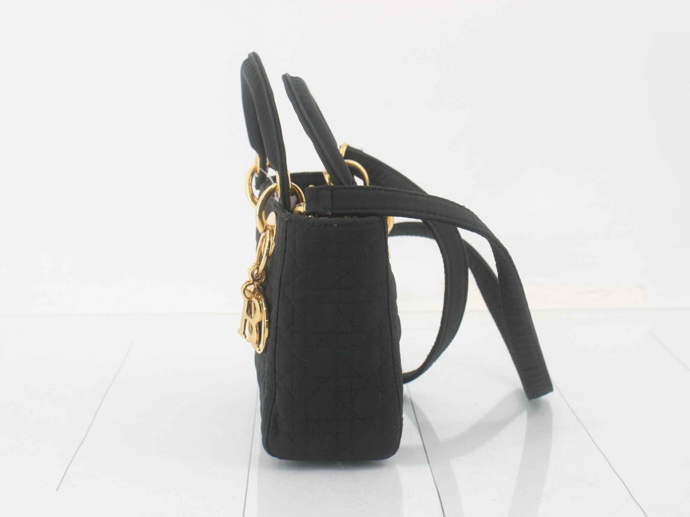 Cannage Mini 2-Way Bag, Black — view 3