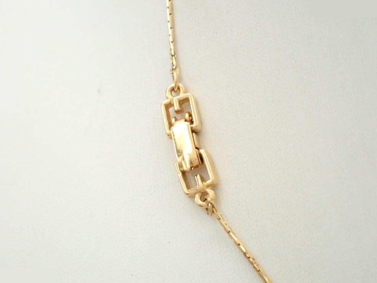 Gold necklace, chain approximately 40cm — view 2