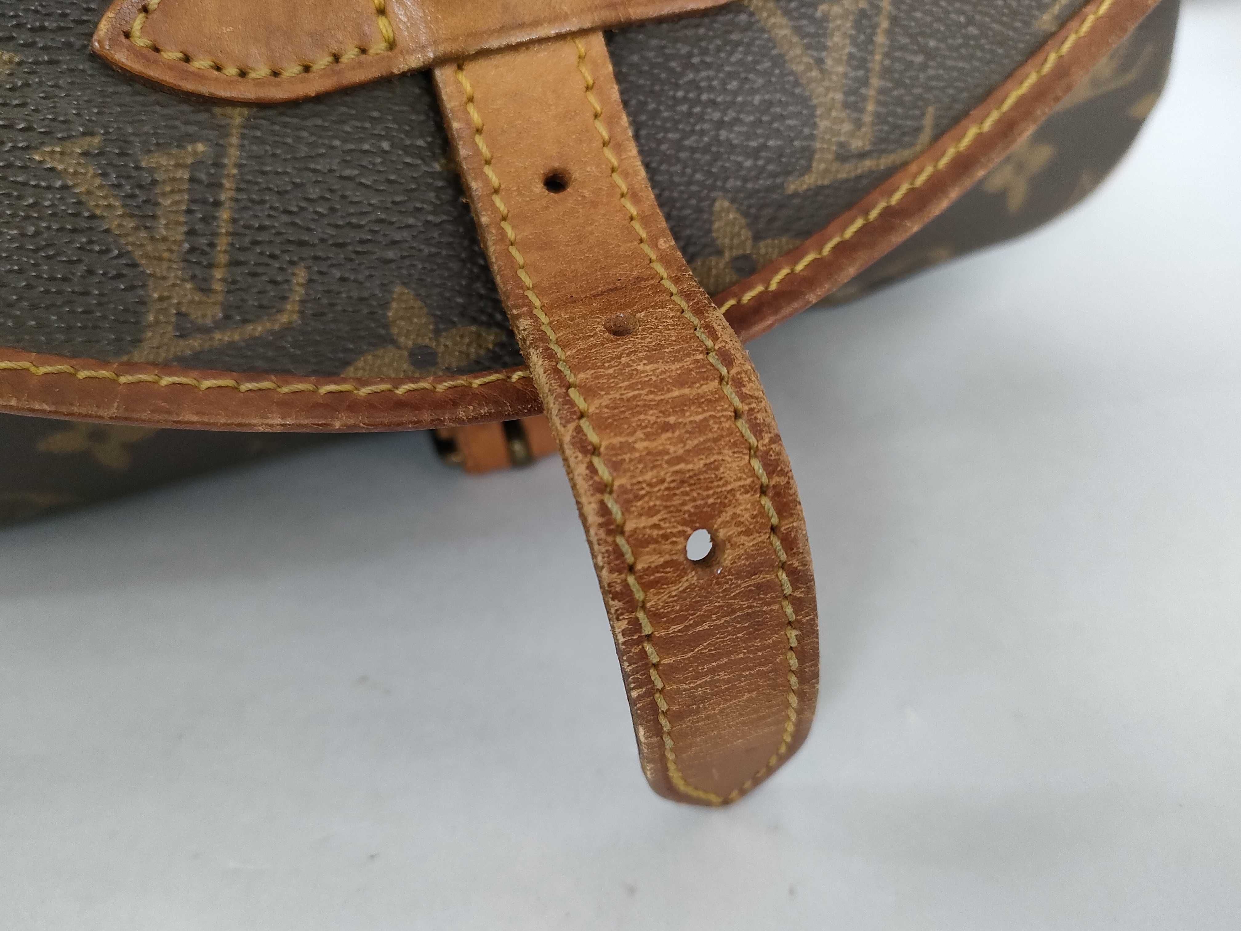 Monogram LV Vuitton Saumur 30 Shoulder Bag — view 12