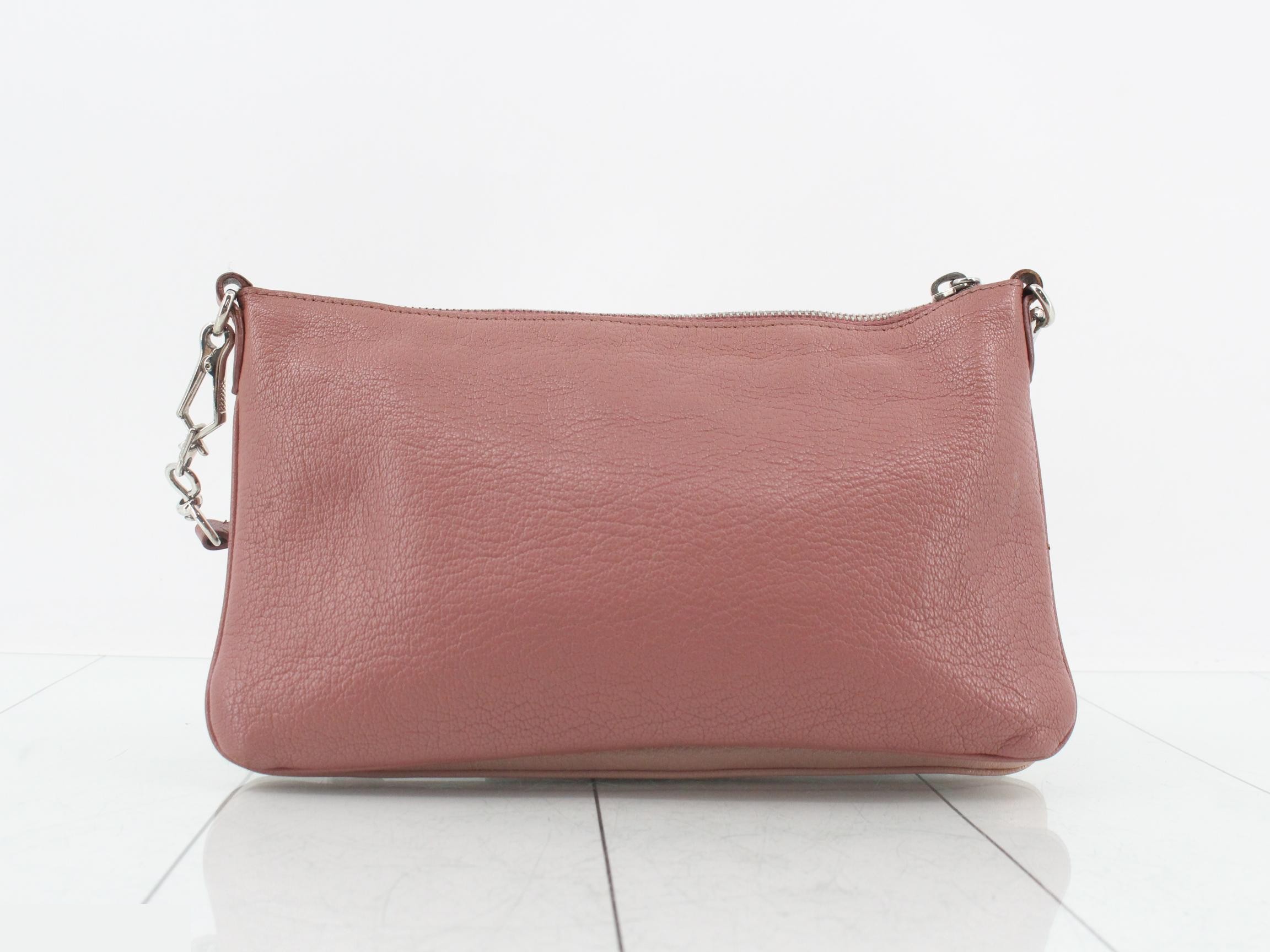 Leather logo shoulder bag — view 2