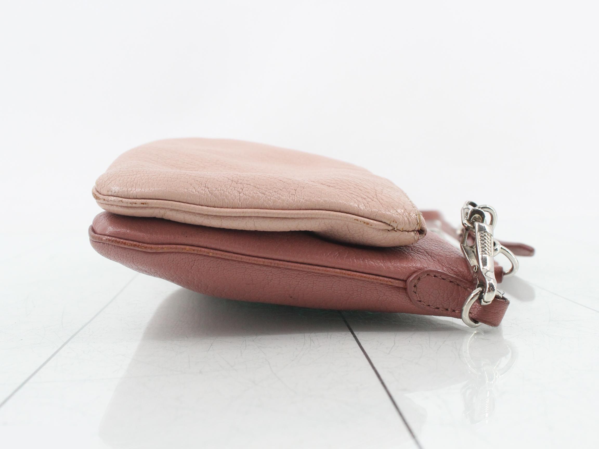 Leather logo shoulder bag — view 3