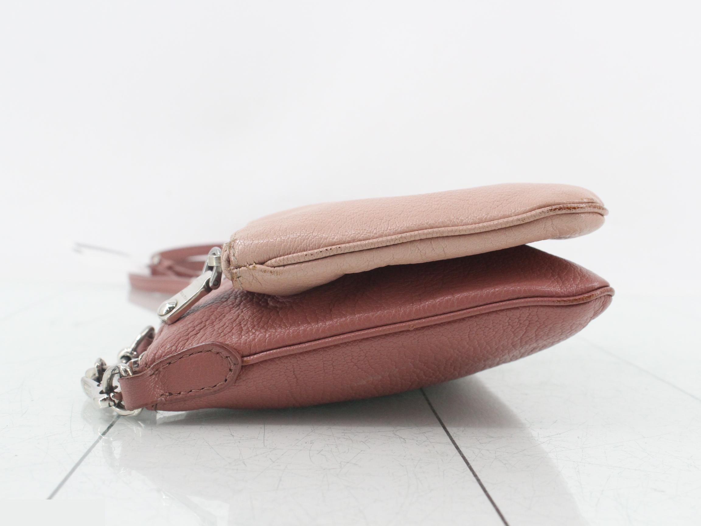 Leather logo shoulder bag — view 4