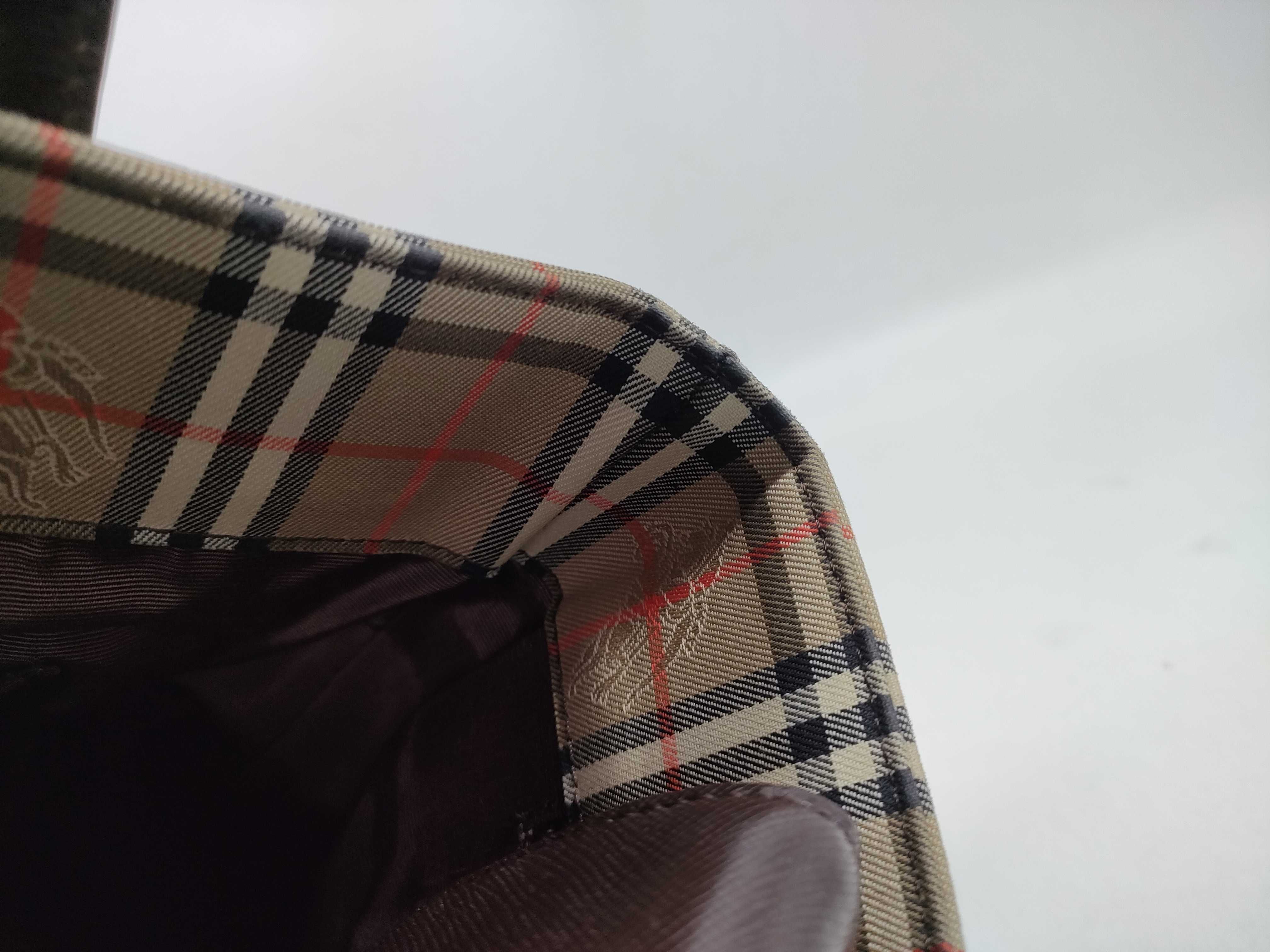 Canvas x Leather Nova Check Tote Bag — view 11