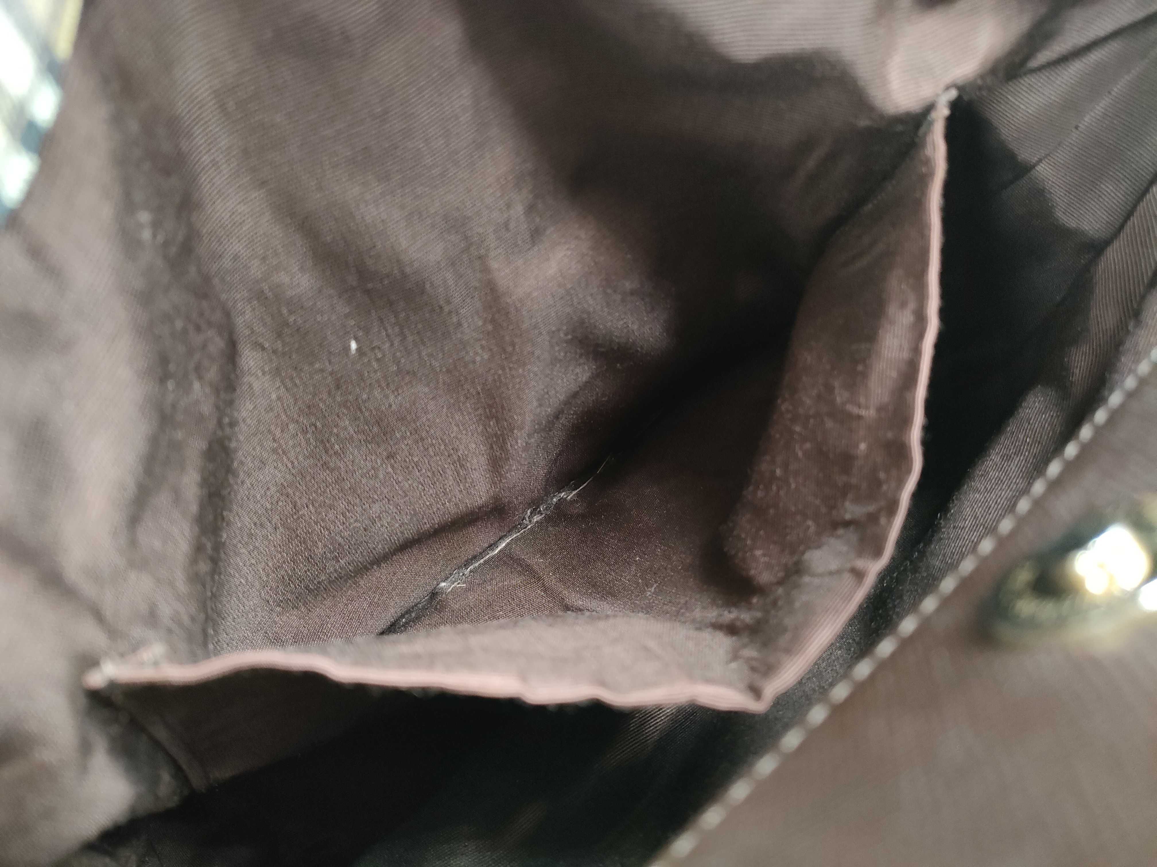 Canvas x Leather Nova Check Tote Bag — view 12